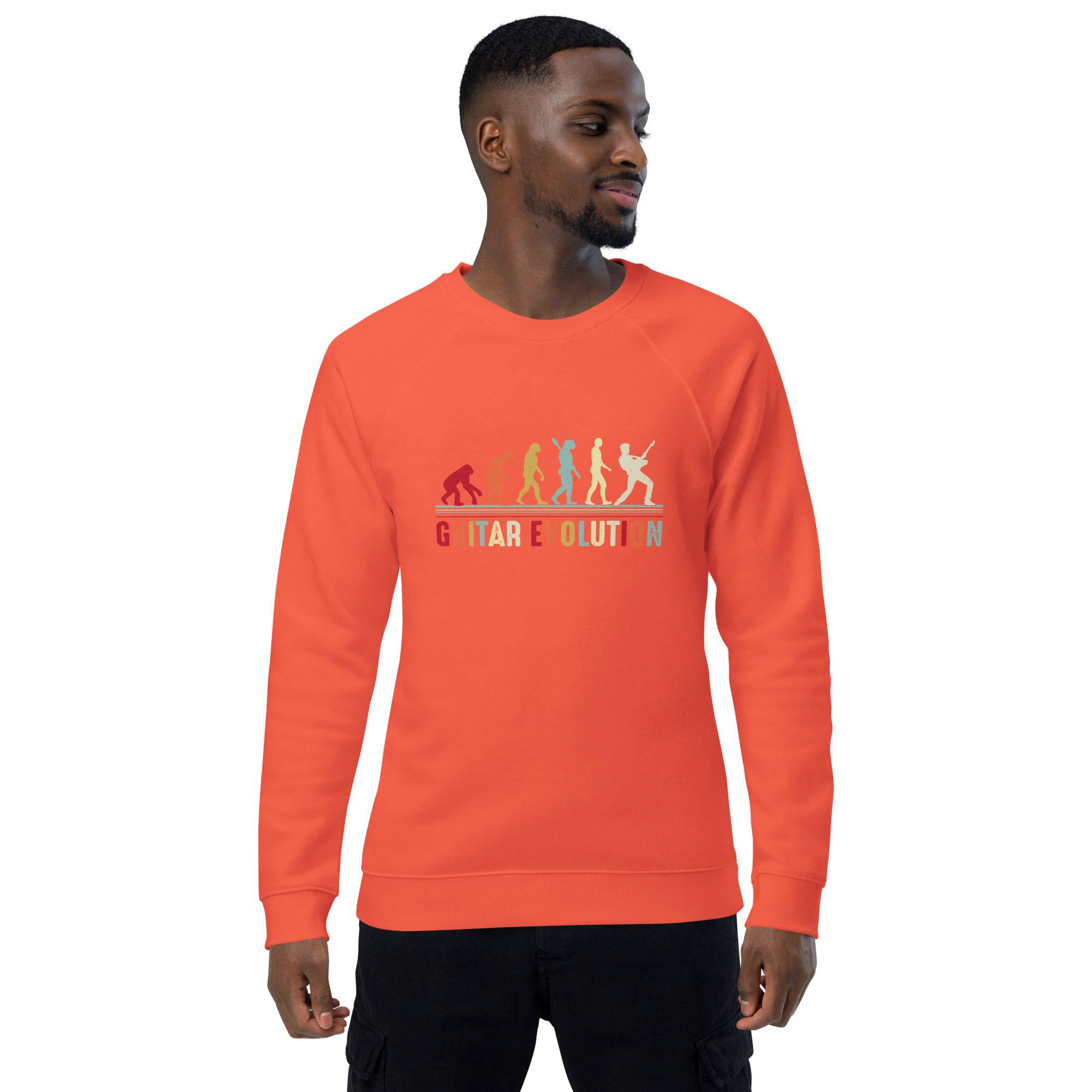 Unisex organic sweatshirt/Guitar-Evolution