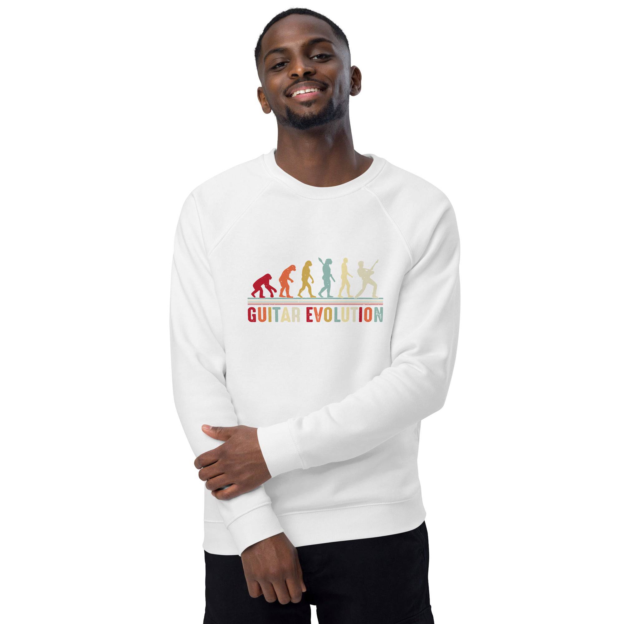 Unisex organic sweatshirt/Guitar-Evolution