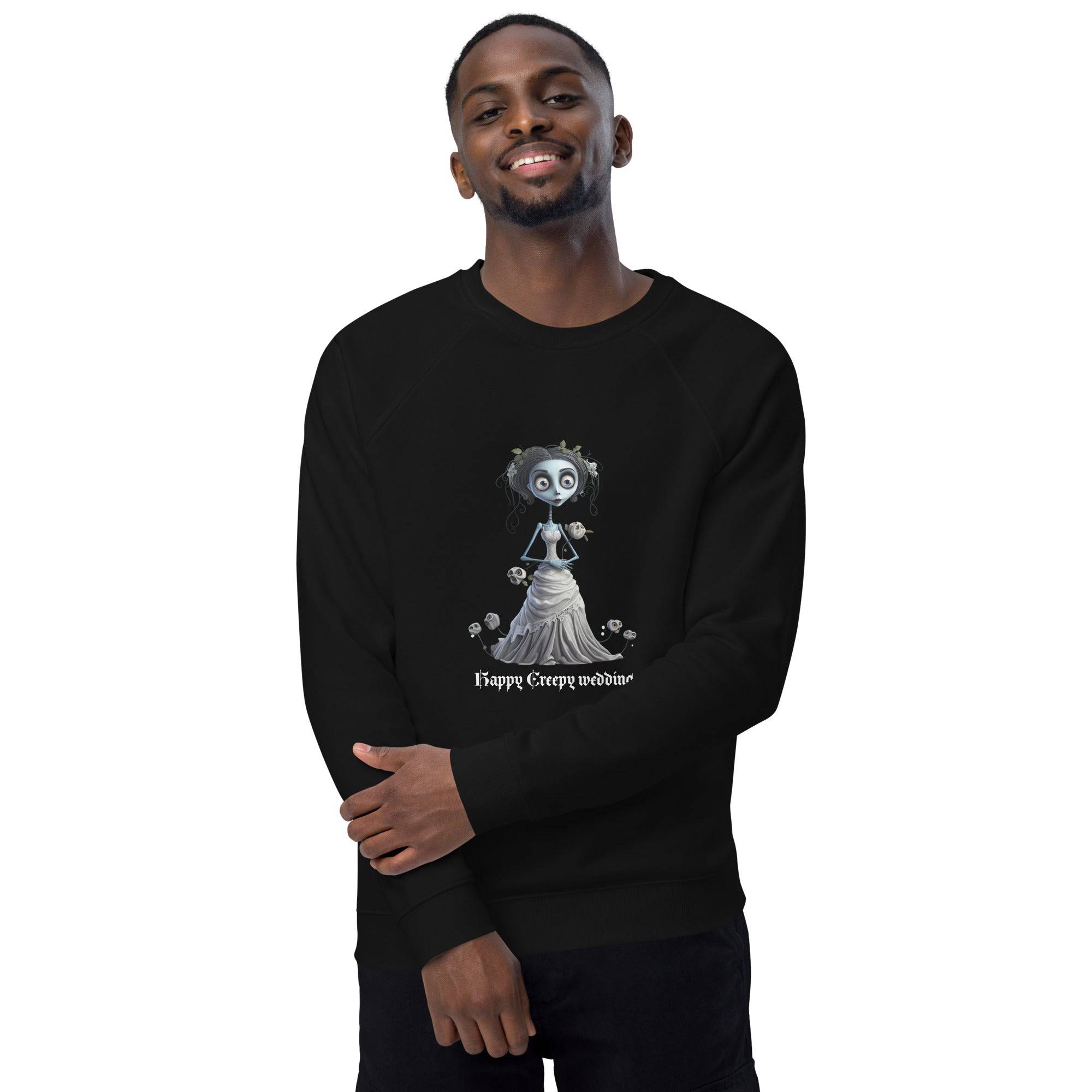 Unisex Organic Sweatshirt/Happy-Creepy-Wedding