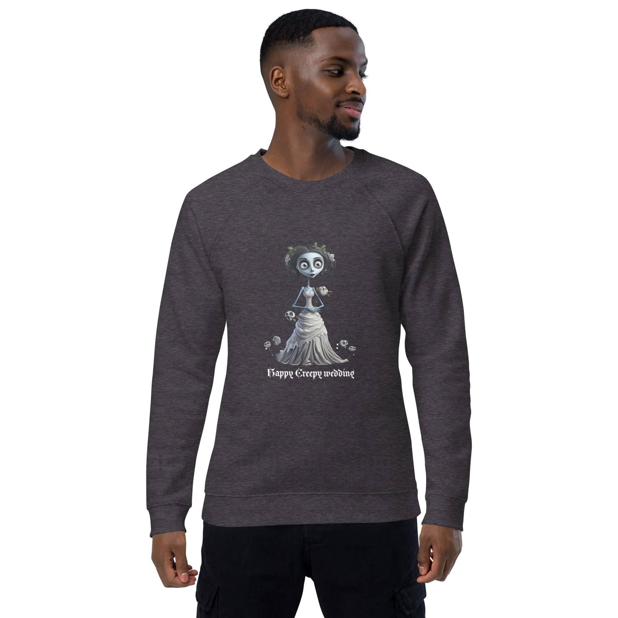 Unisex Organic Sweatshirt/Happy-Creepy-Wedding