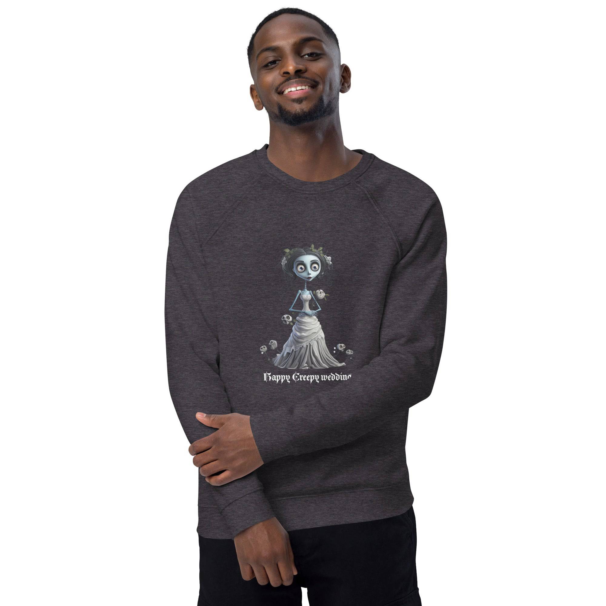 Unisex Organic Sweatshirt/Happy-Creepy-Wedding