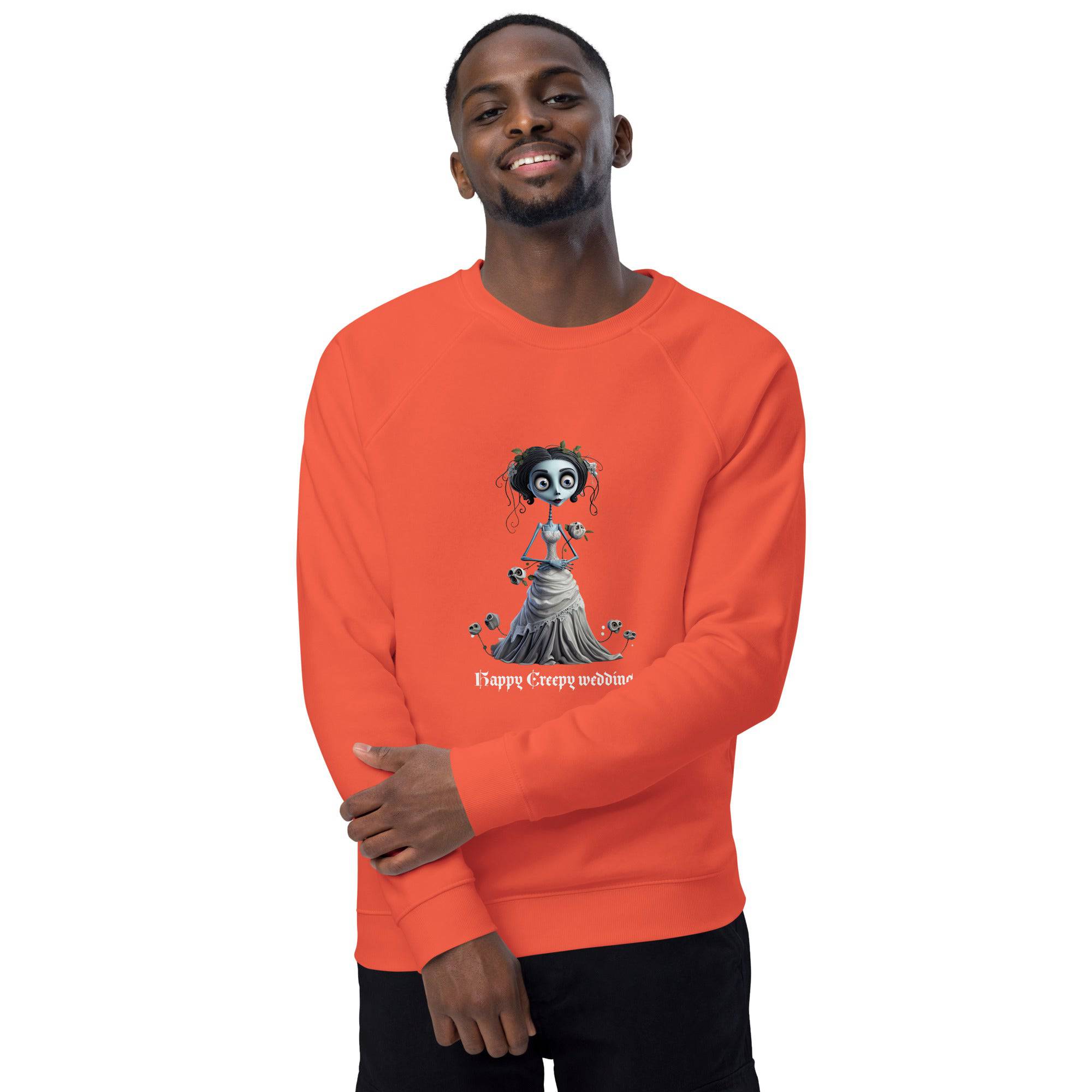 Unisex Organic Sweatshirt/Happy-Creepy-Wedding