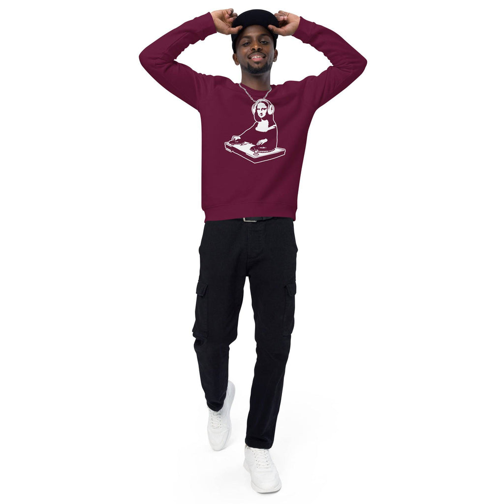 Unisex organic sweatshirt/Mona-Lisa-DJ