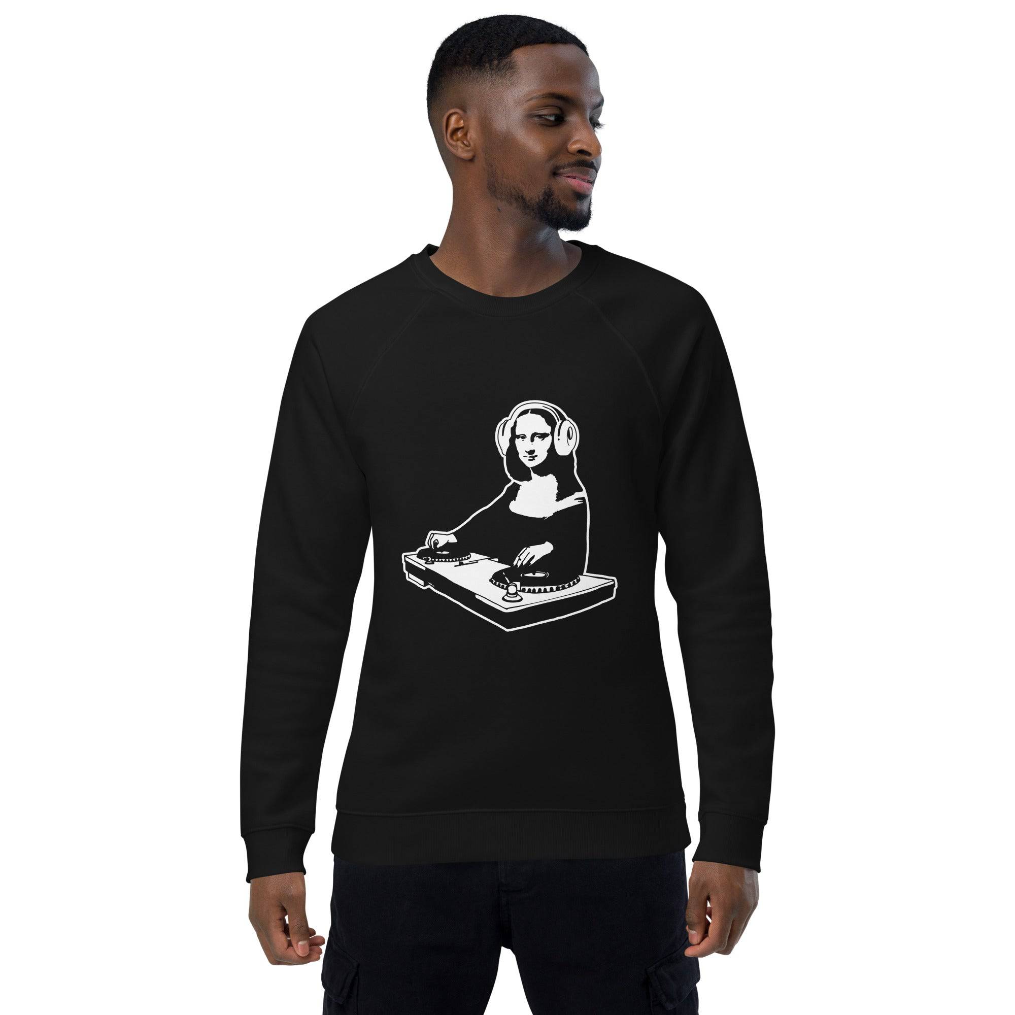Unisex organic sweatshirt/Mona-Lisa-DJ