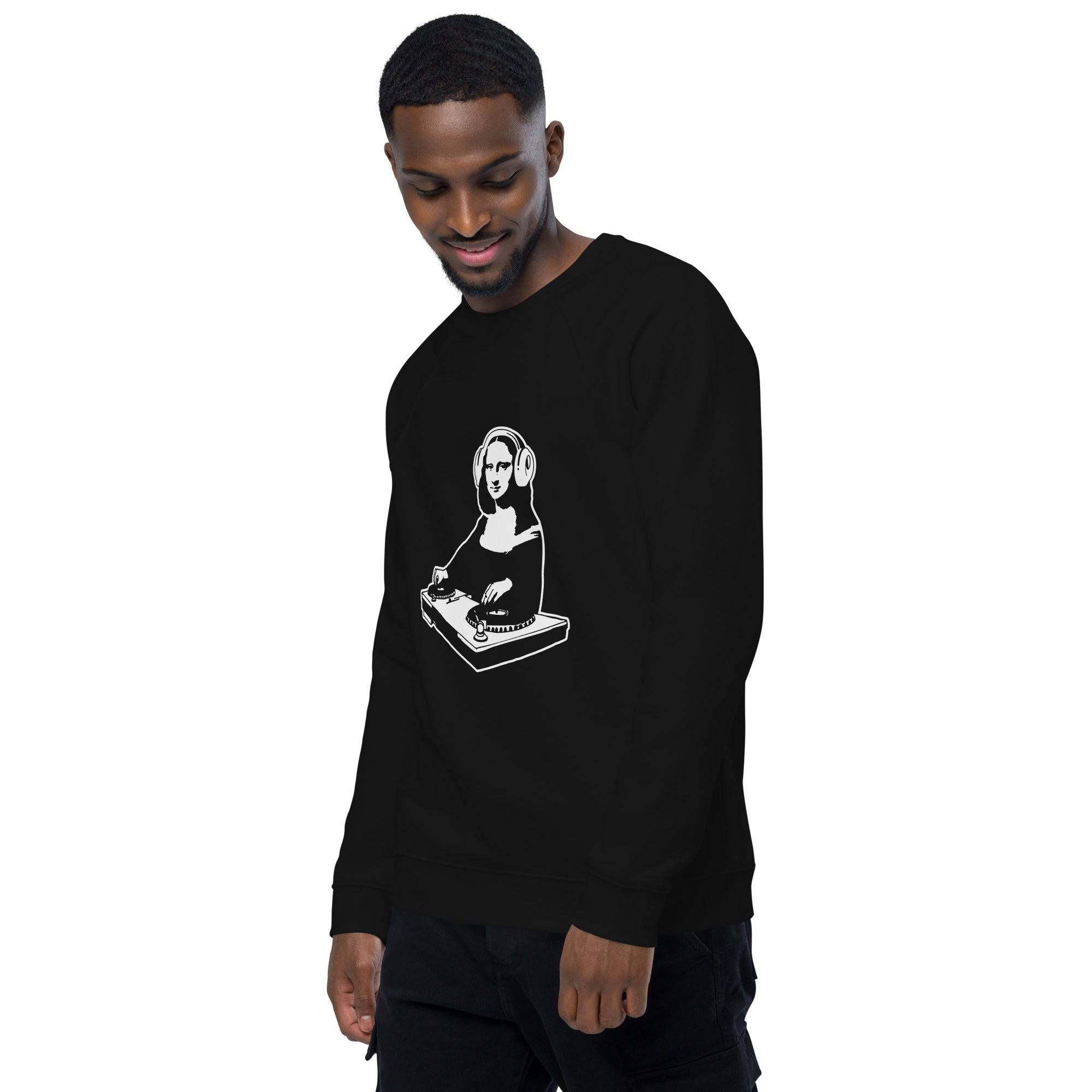 Unisex organic sweatshirt/Mona-Lisa-DJ