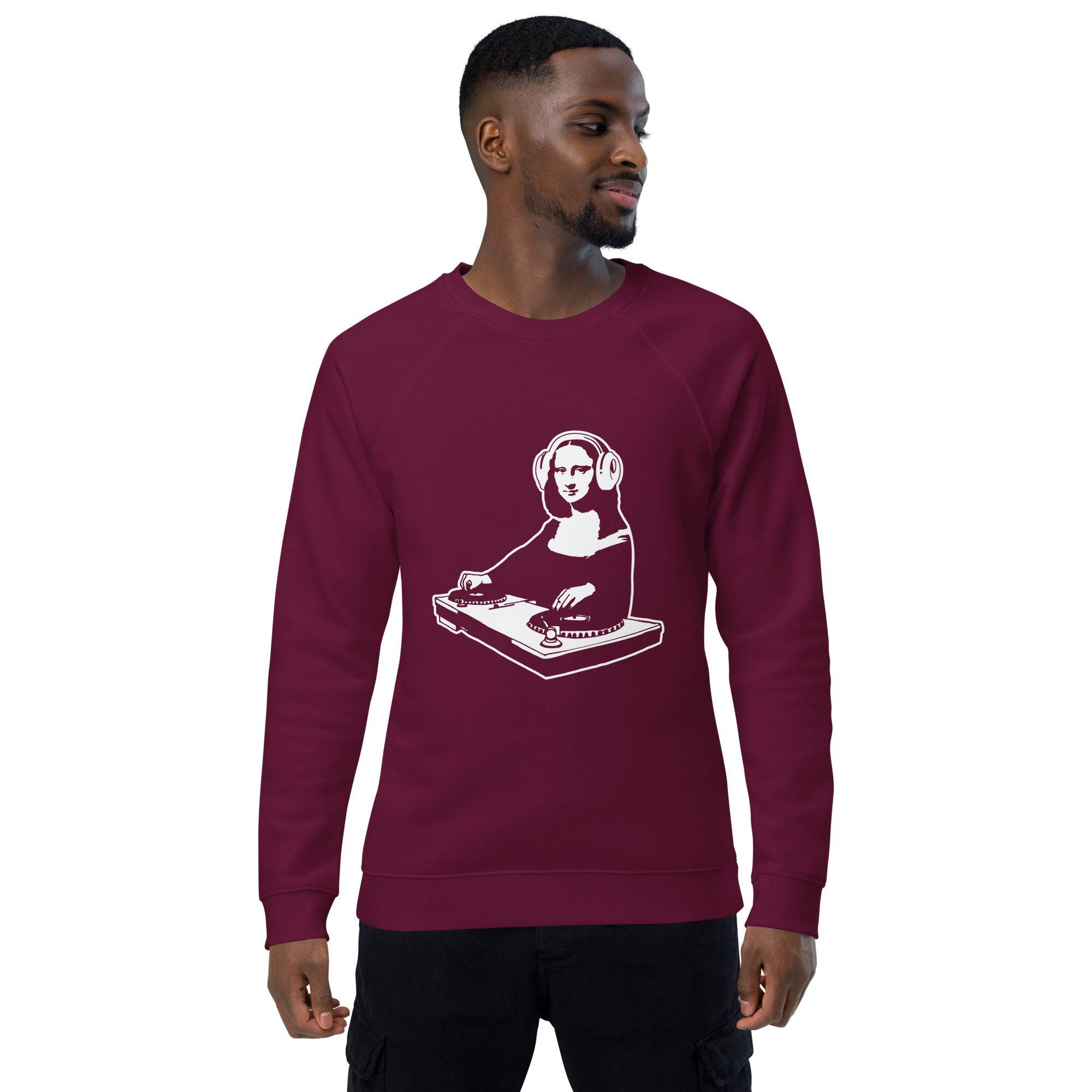 Unisex organic sweatshirt/Mona-Lisa-DJ