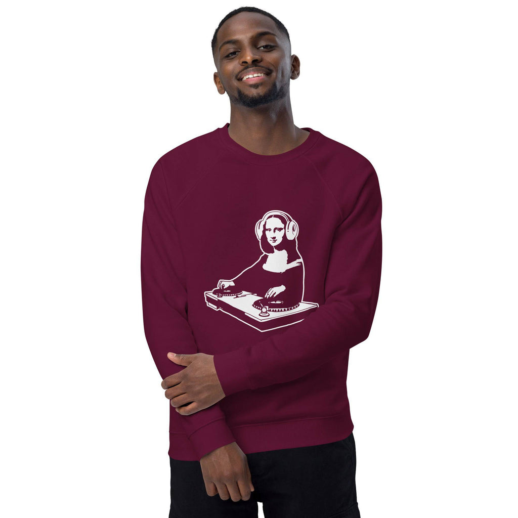 Unisex organic sweatshirt/Mona-Lisa-DJ