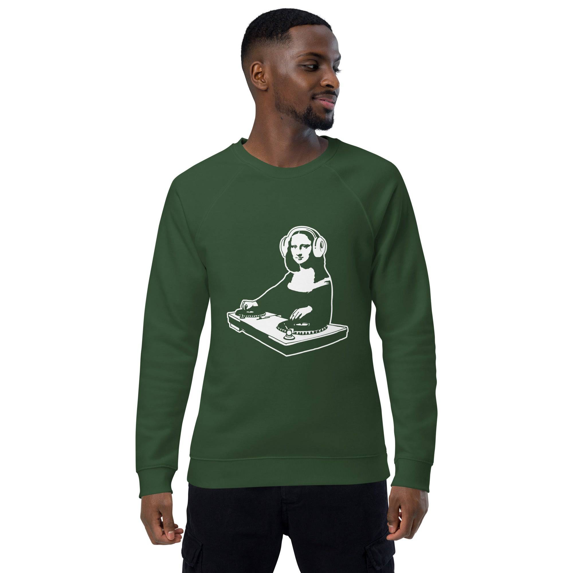 Unisex organic sweatshirt/Mona-Lisa-DJ