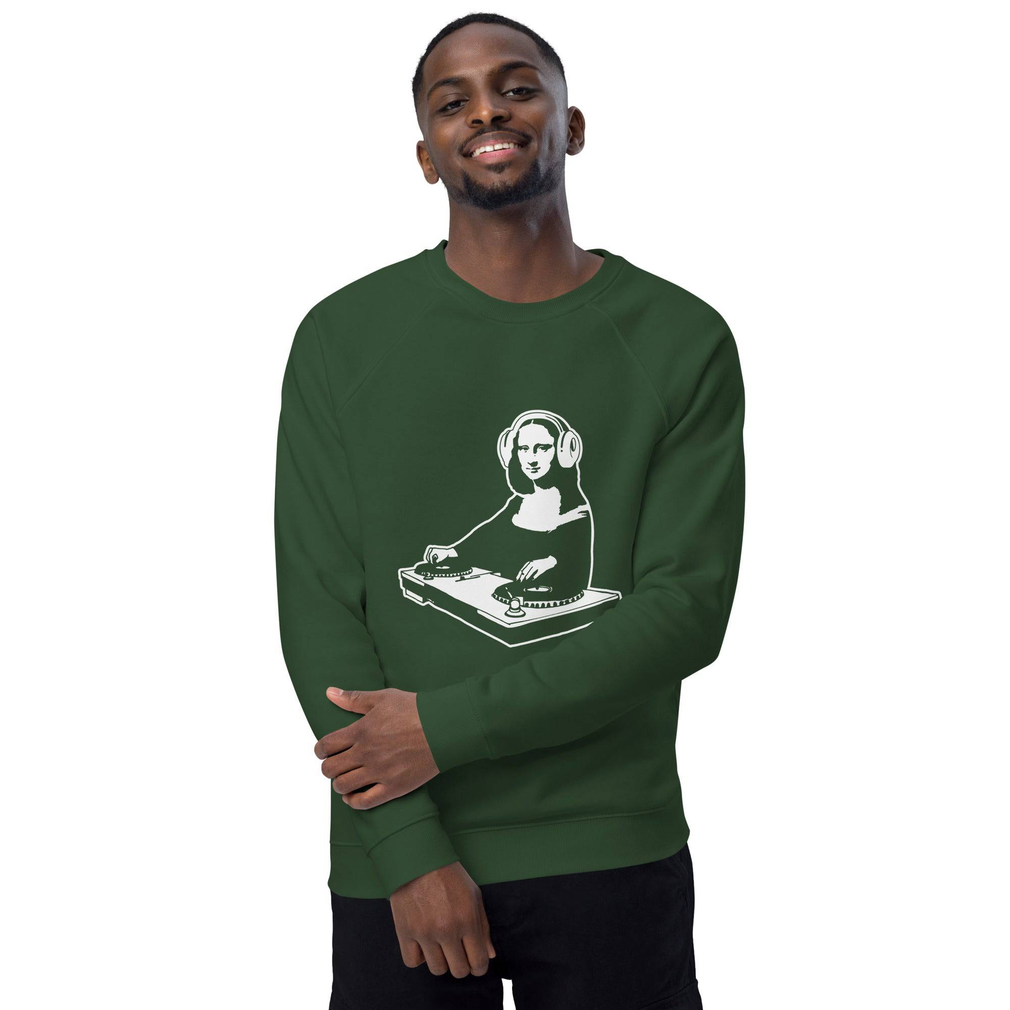 Unisex organic sweatshirt/Mona-Lisa-DJ