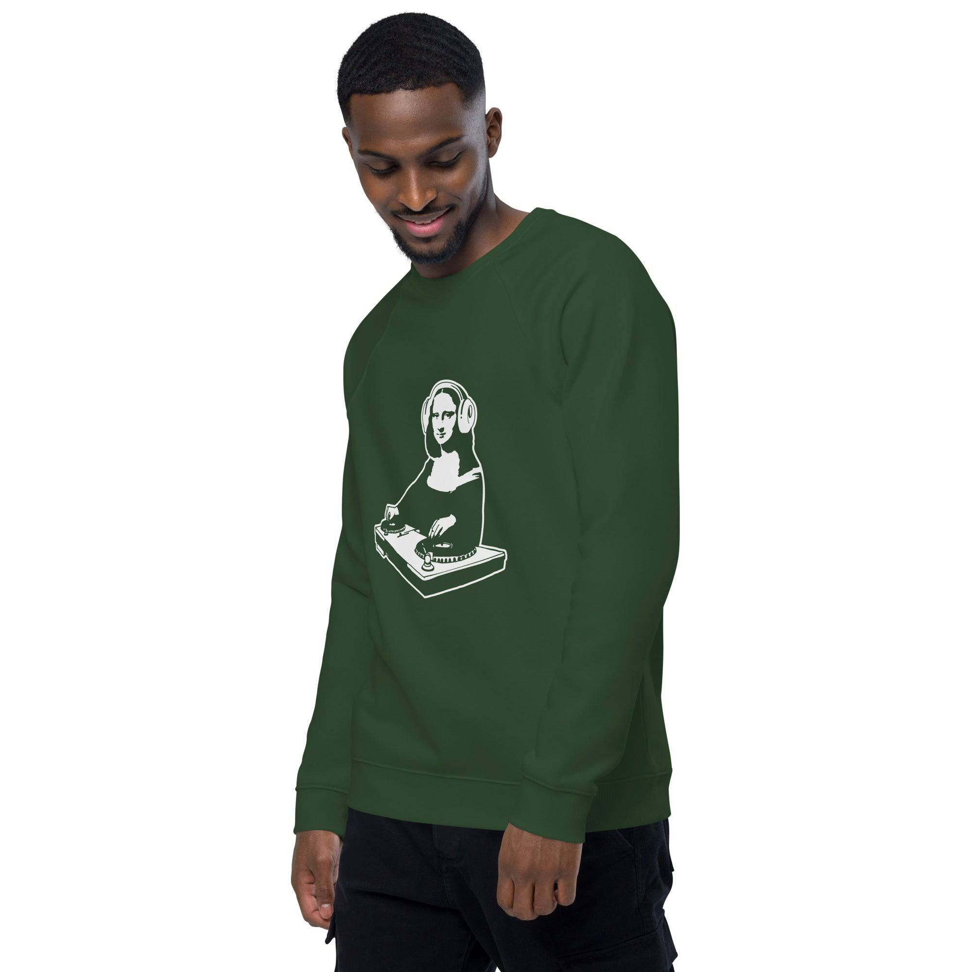 Unisex organic sweatshirt/Mona-Lisa-DJ