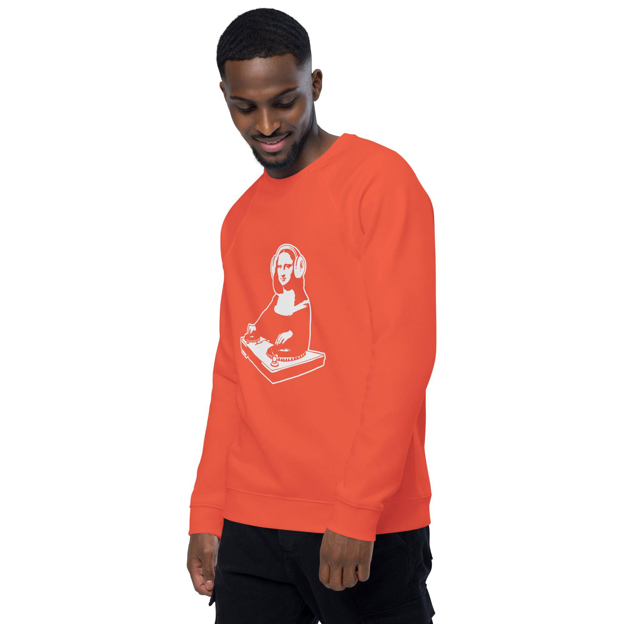 Unisex organic sweatshirt/Mona-Lisa-DJ