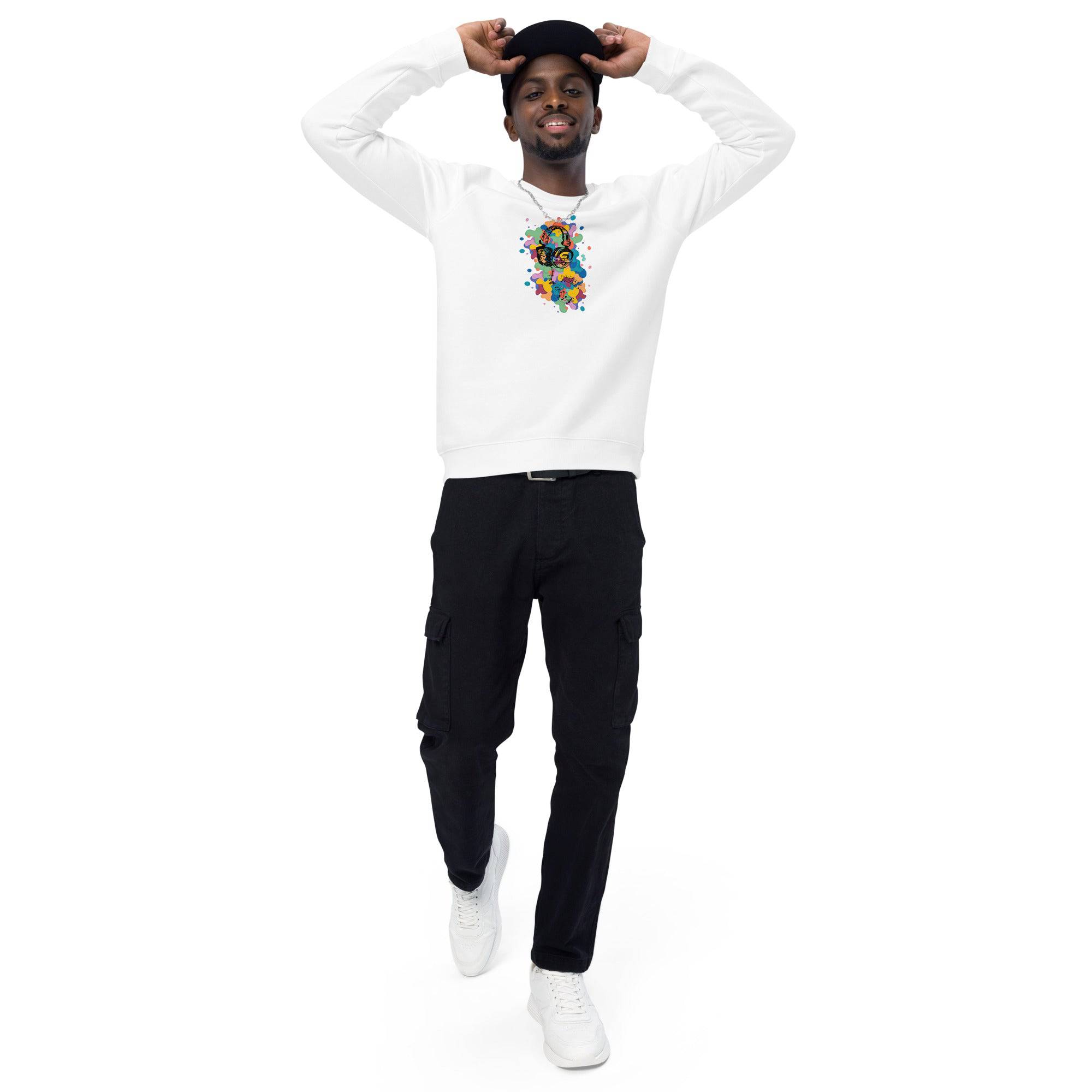 Unisex organic sweatshirt/Music-Colors