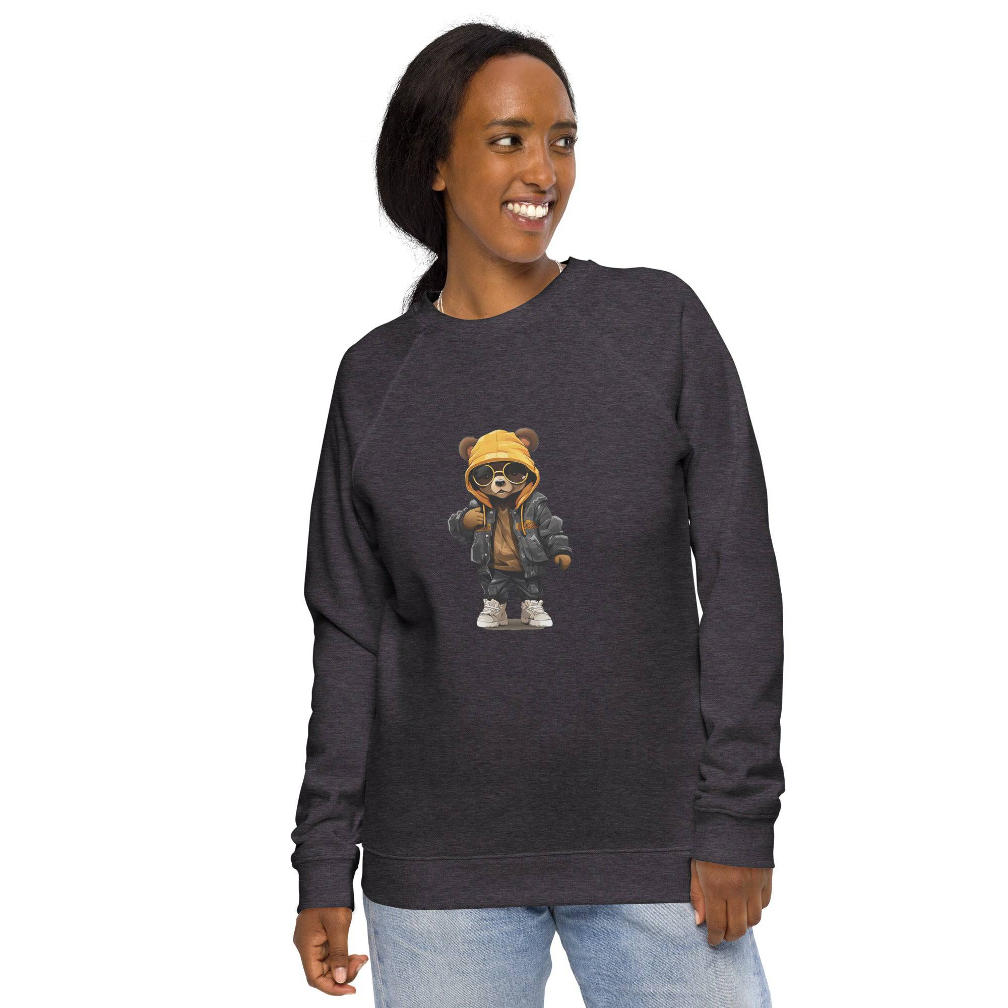 Unisex organic sweatshirt/Teddy-Bear-Hip-Hop