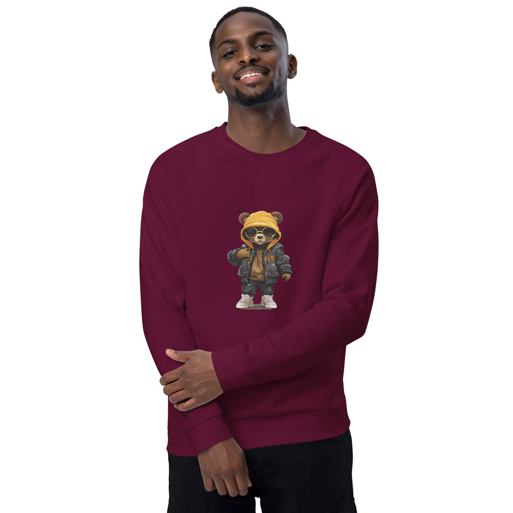 Unisex organic sweatshirt/Teddy-Bear-Hip-Hop