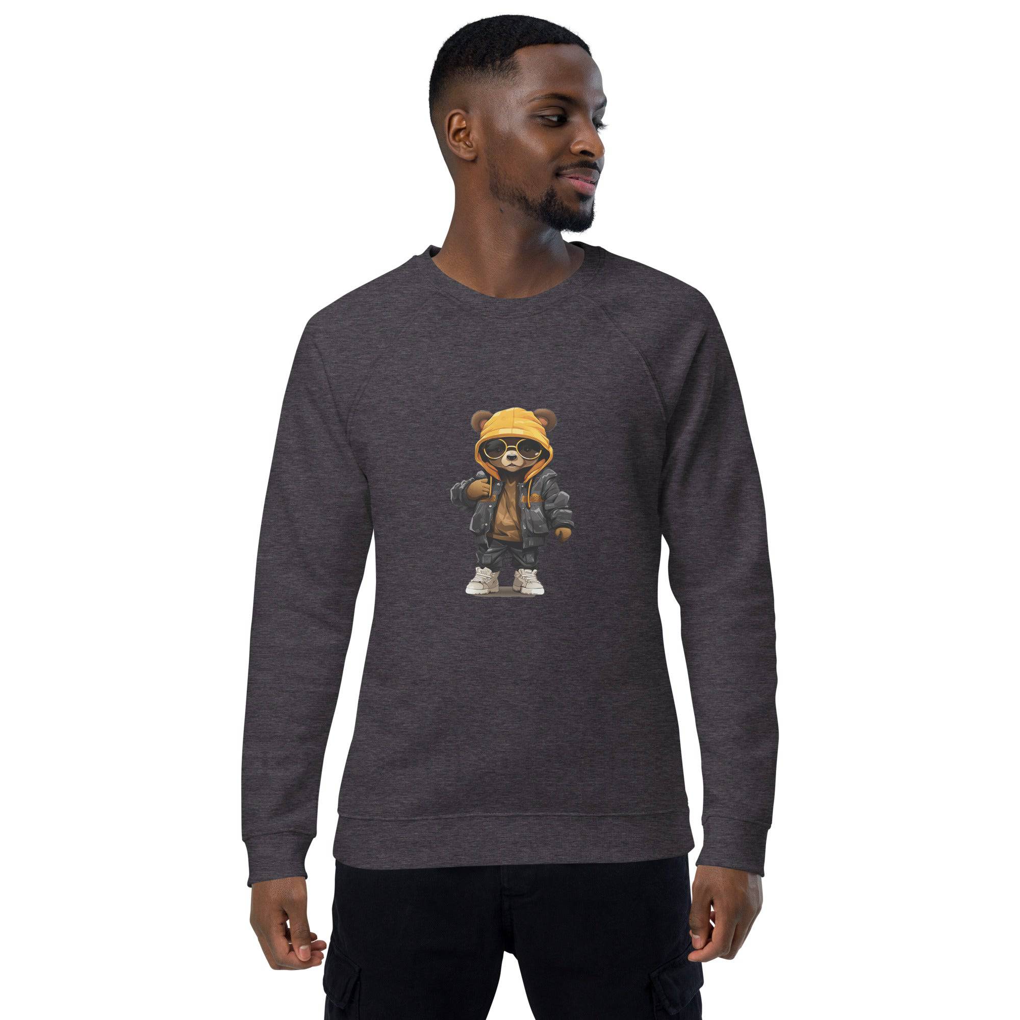 Unisex organic sweatshirt/Teddy-Bear-Hip-Hop