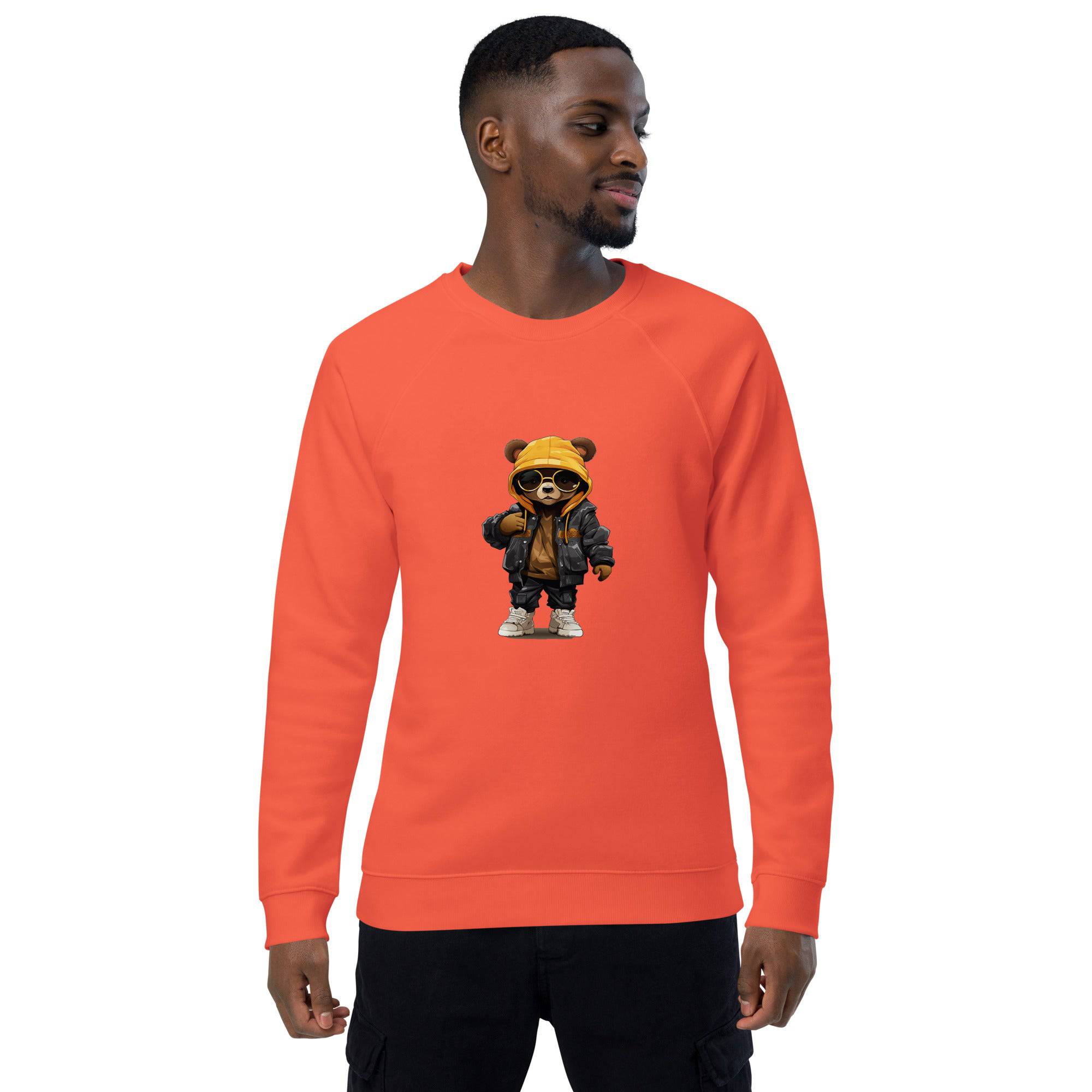 Unisex organic sweatshirt/Teddy-Bear-Hip-Hop