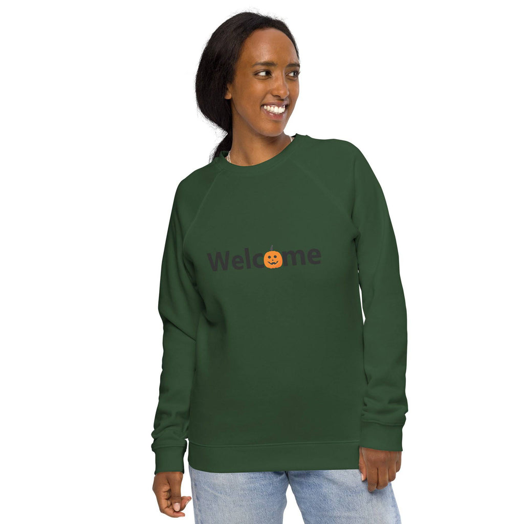 Unisex Organic Sweatshirt/Welcome-Halloween