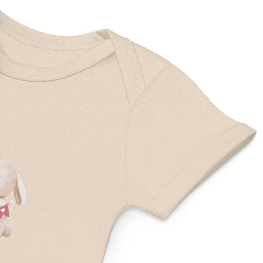 Organic cotton baby bodysuit/Bunnies