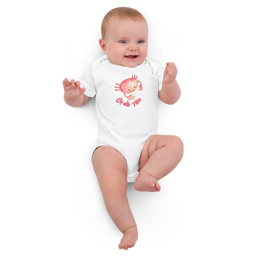 Organic cotton baby bodysuit/Grab you