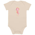 Organic cotton baby bodysuit/Hippocampus