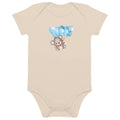 Organic cotton baby bodysuit/Little Bear With Baloons