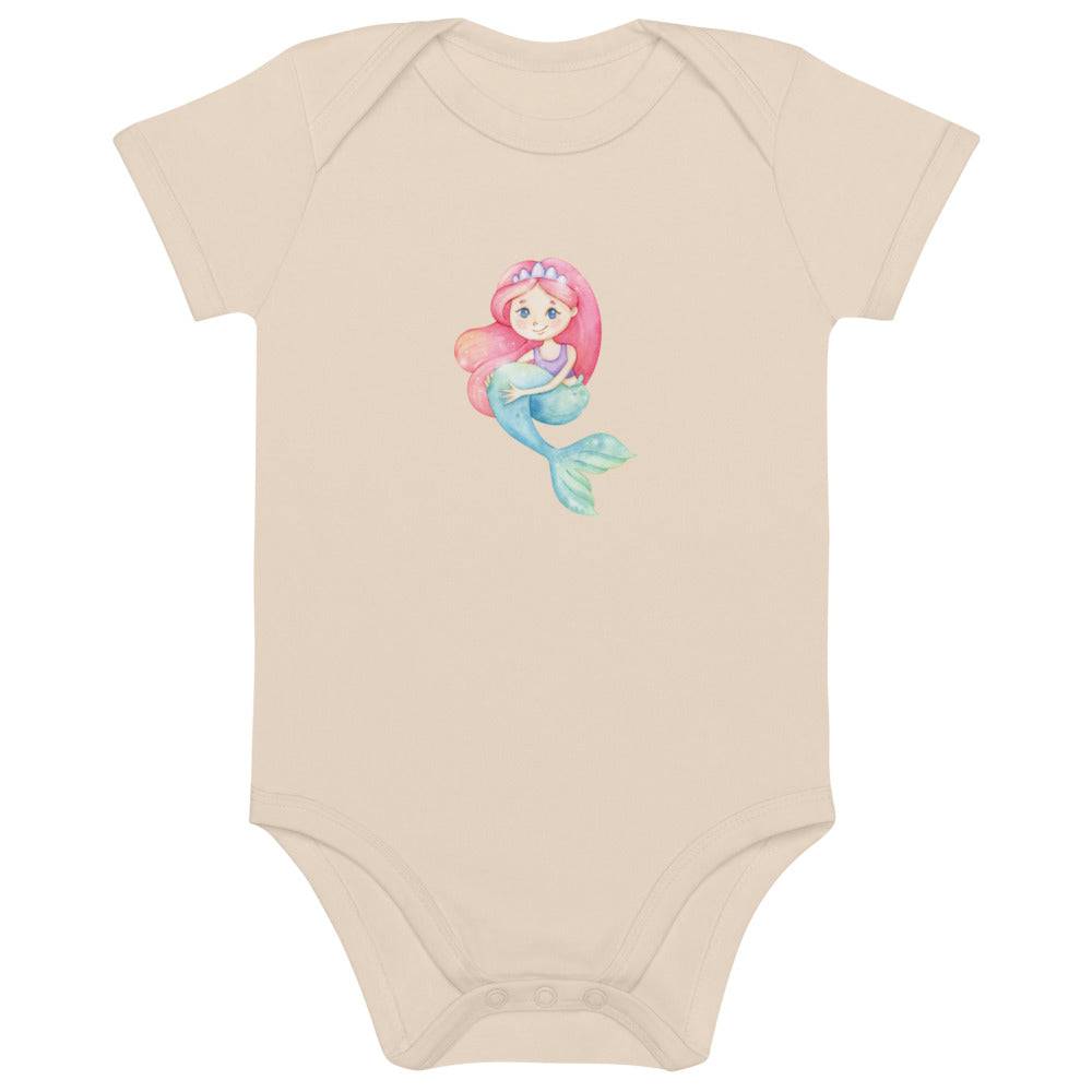 Organic cotton baby bodysuit/Little Mermaid