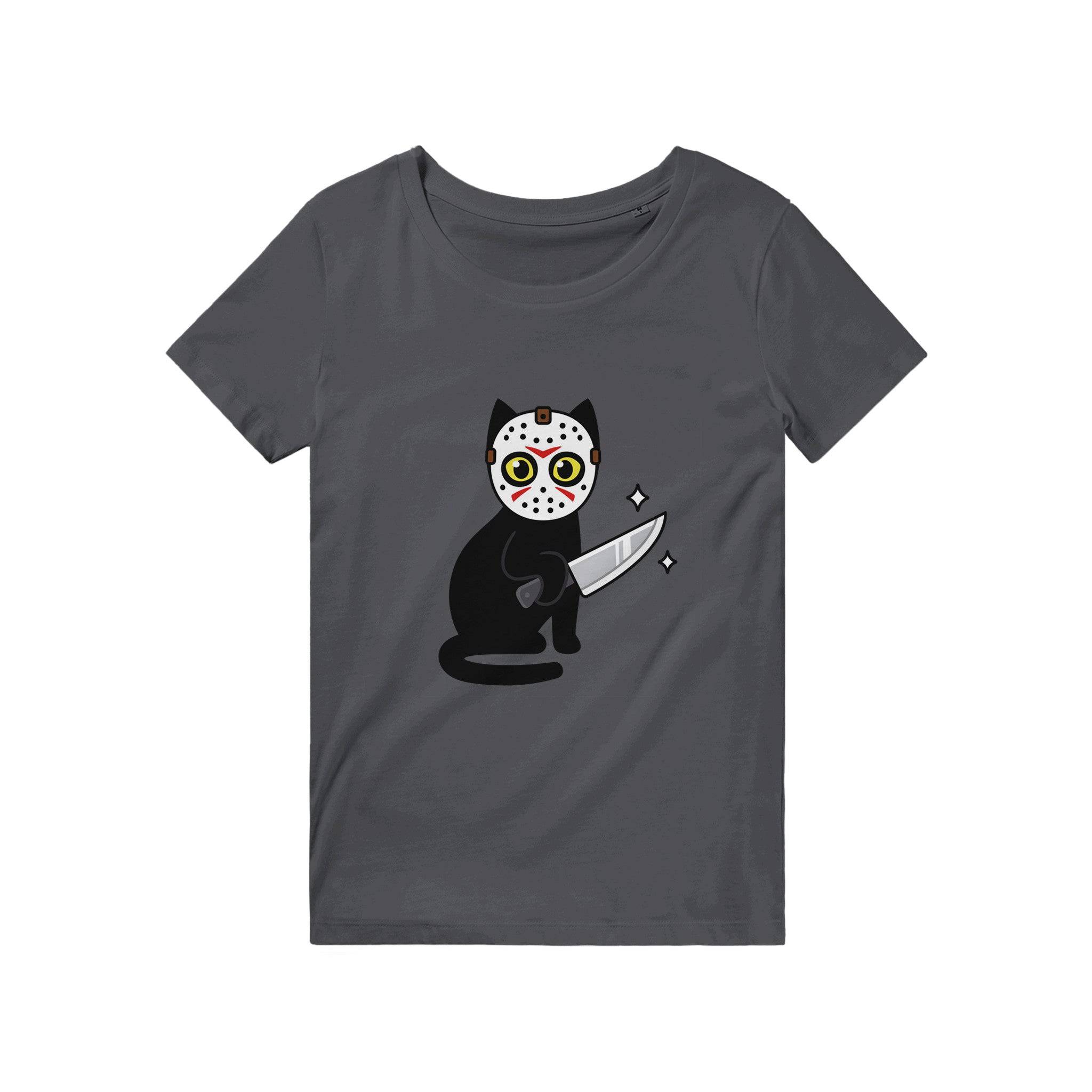 100% Organic Unisex T-shirt/Cat-Killer-Halloween