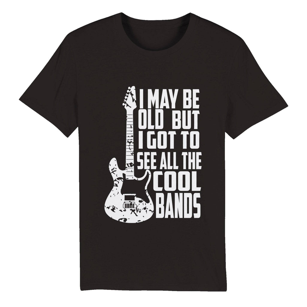 100% Organic Unisex T-shirt/Cool-Bands-White