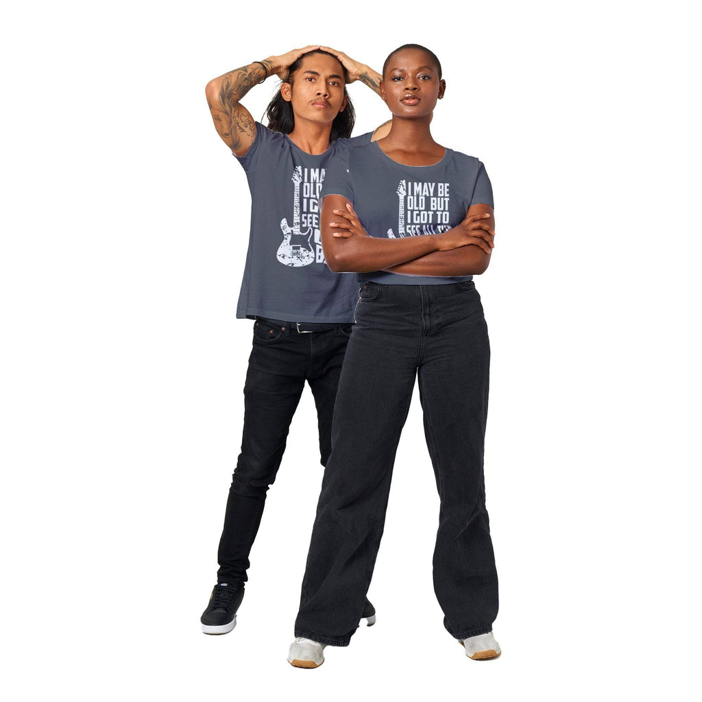 100% Organic Unisex T-shirt/Cool-Bands-White