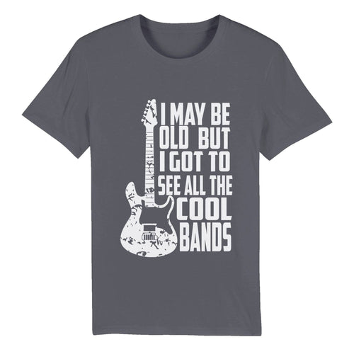 100% Organic Unisex T-shirt/Cool-Bands-White