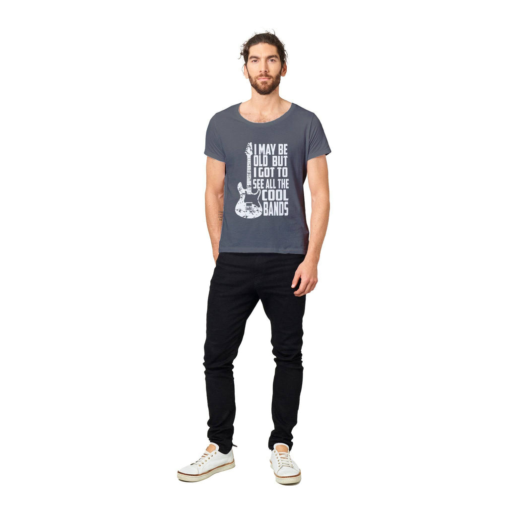 100% Organic Unisex T-shirt/Cool-Bands-White