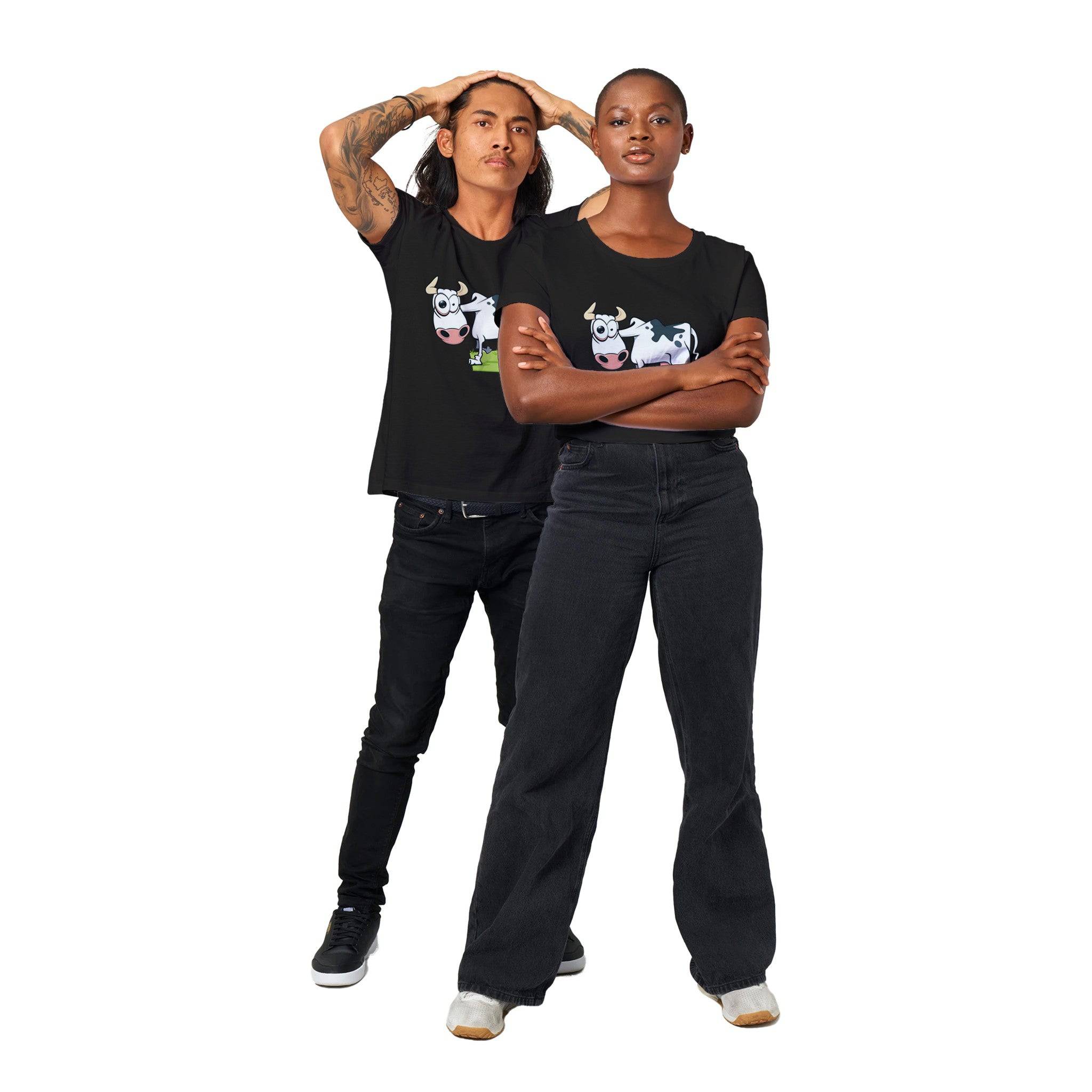 100% Organic Unisex T-shirt/Cow's-Eye