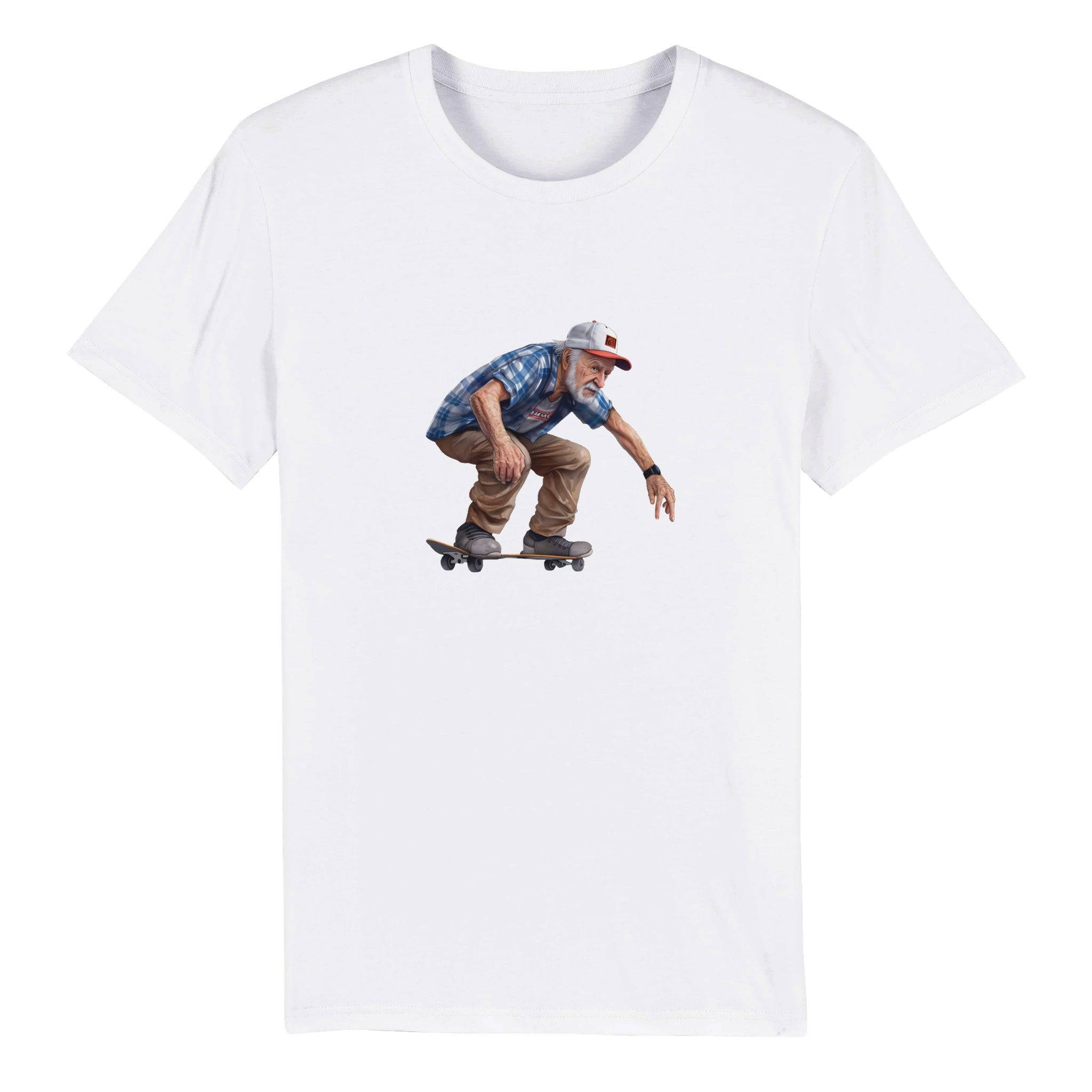 100% Organic Unisex T-shirt/Grandpa-Skate