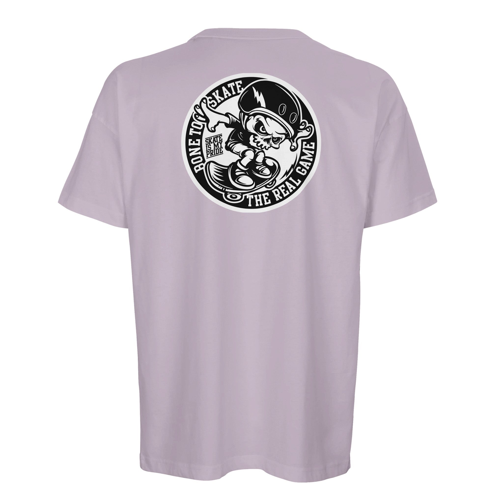 Organic Oversized T-shirt/Skate Till You're Bone Dry:  for Skaters & Streetwear Fans