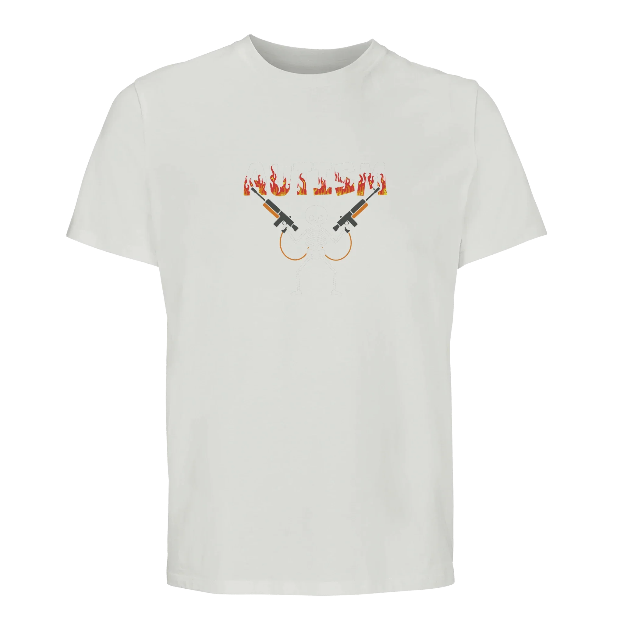 100% Organic unisex T-shirt/Autism-Skeleton