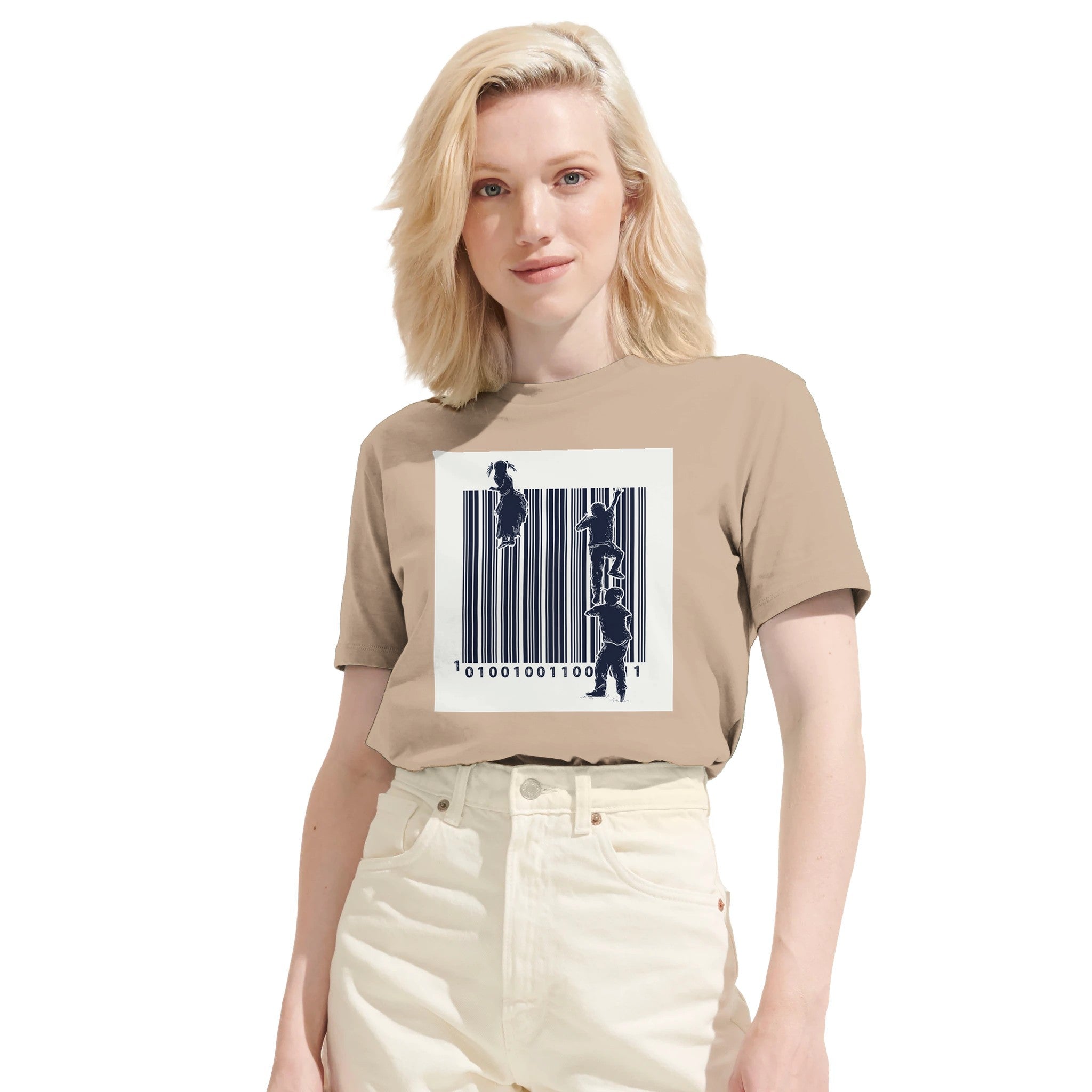 100% Organic Unisex T-shirt/Barcode-People