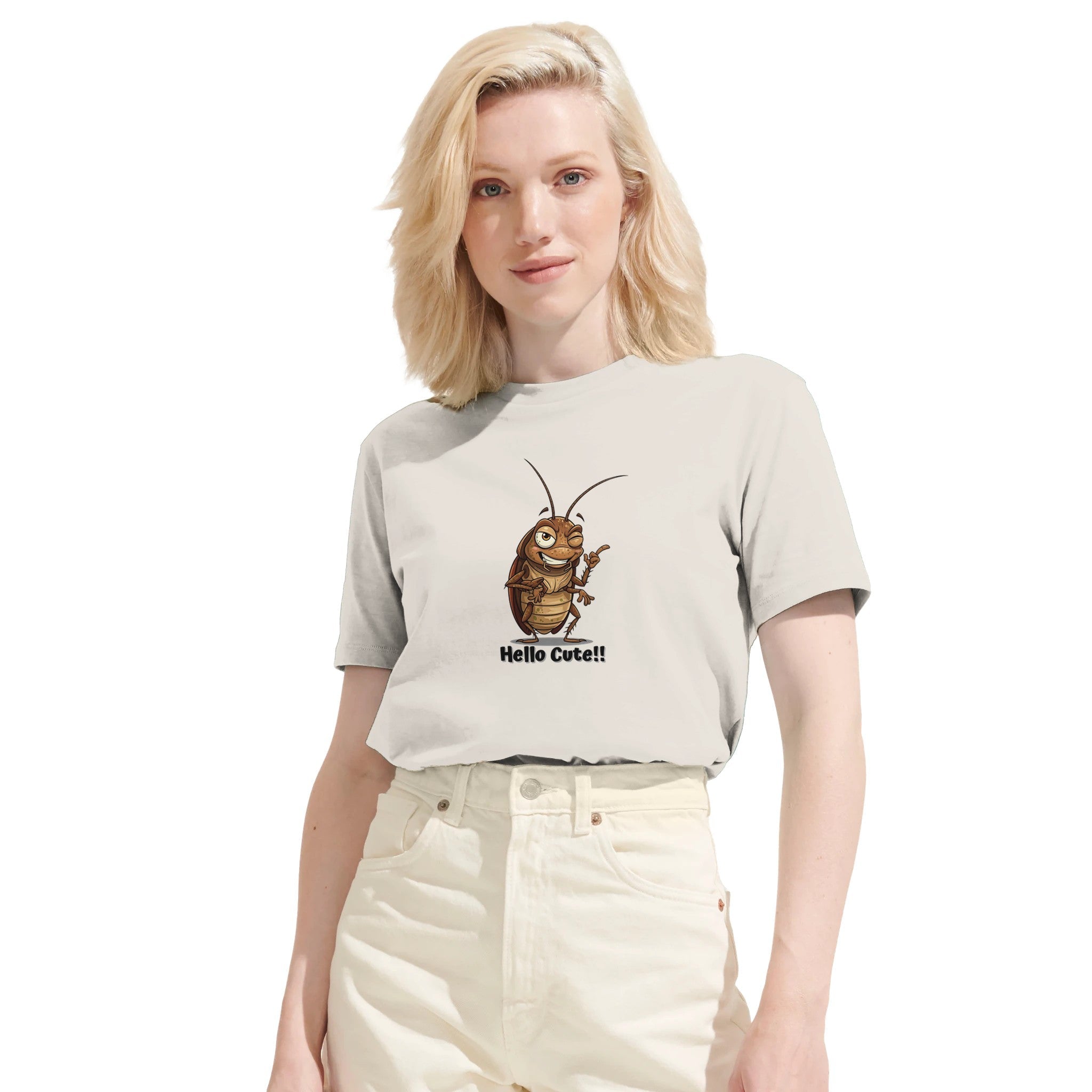 Wacky Winking Cockroach /Playful Insect Art Apparel in/Sustainable-Organic-Cotton-Apparel