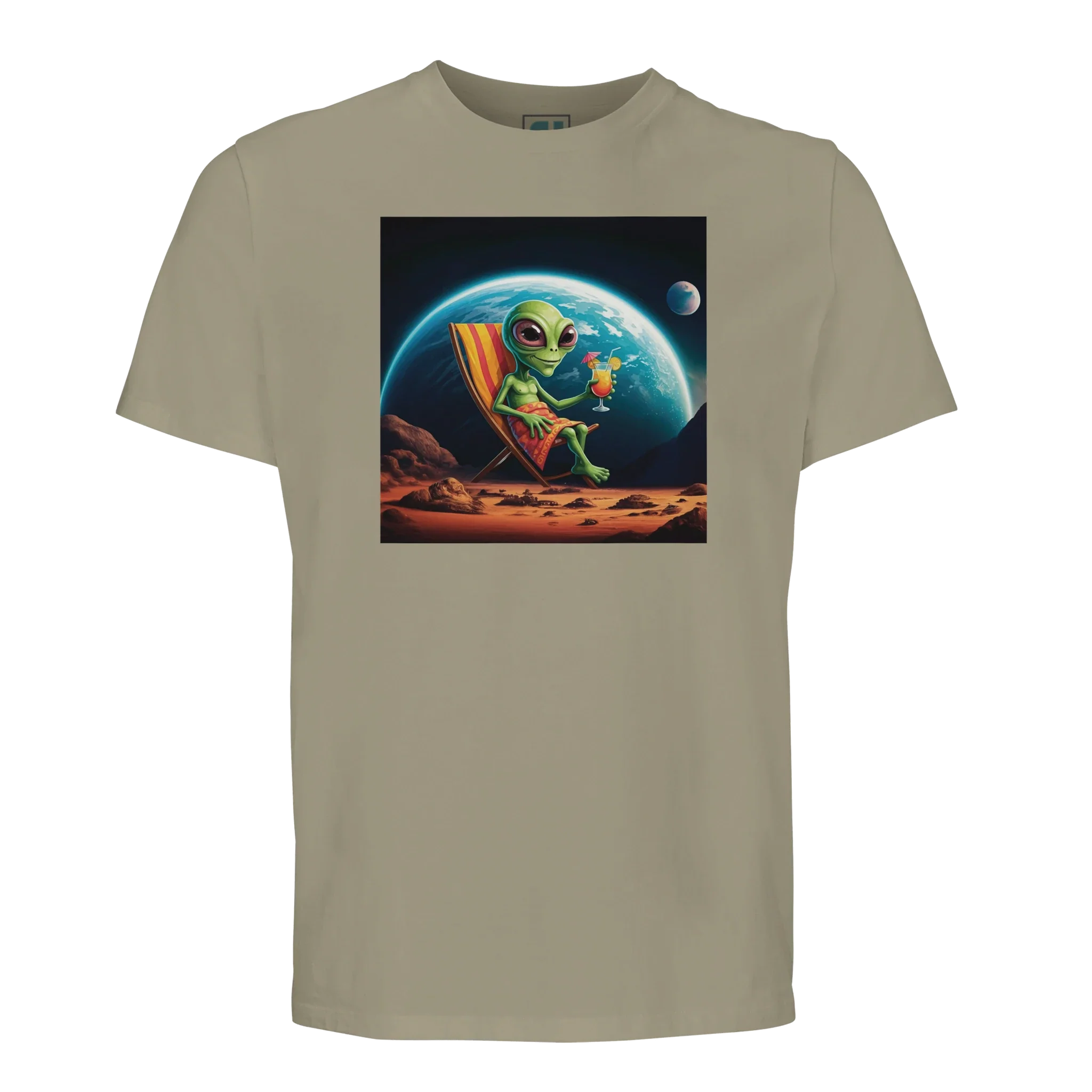 Alien Relaxing on Mars/Sustainable-Organic-Cotton-Apparel
