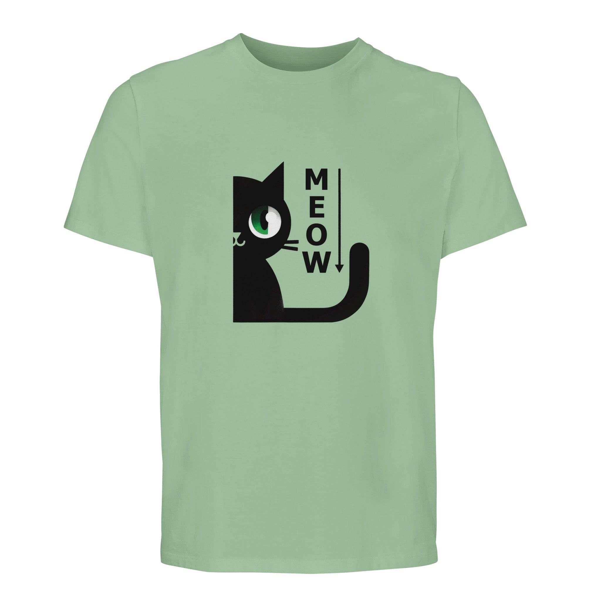 100% Organic Unisex T-shirt/Cat-Meow