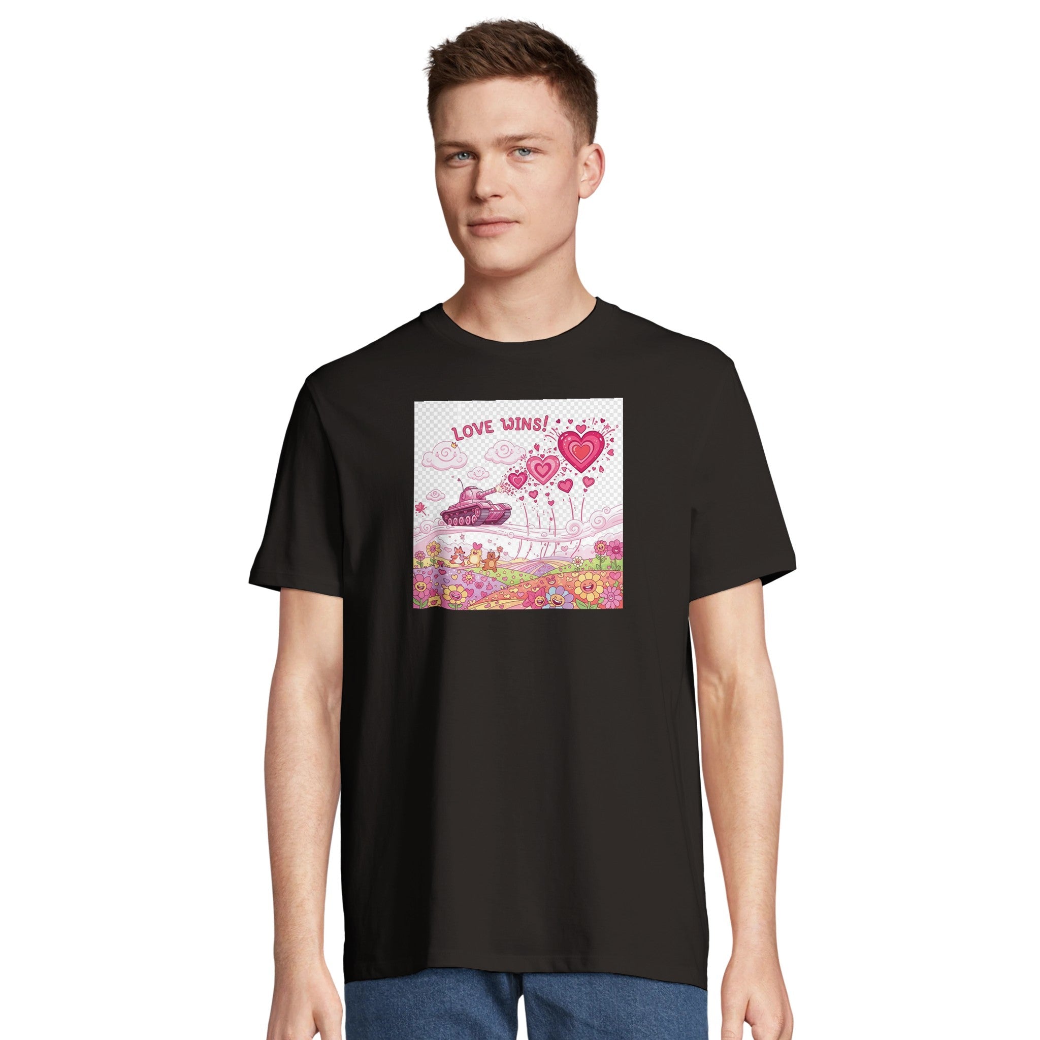 Love Wins! Whimsical Hearts & Flowers/Sustainable-Organic-Cotton-Apparel