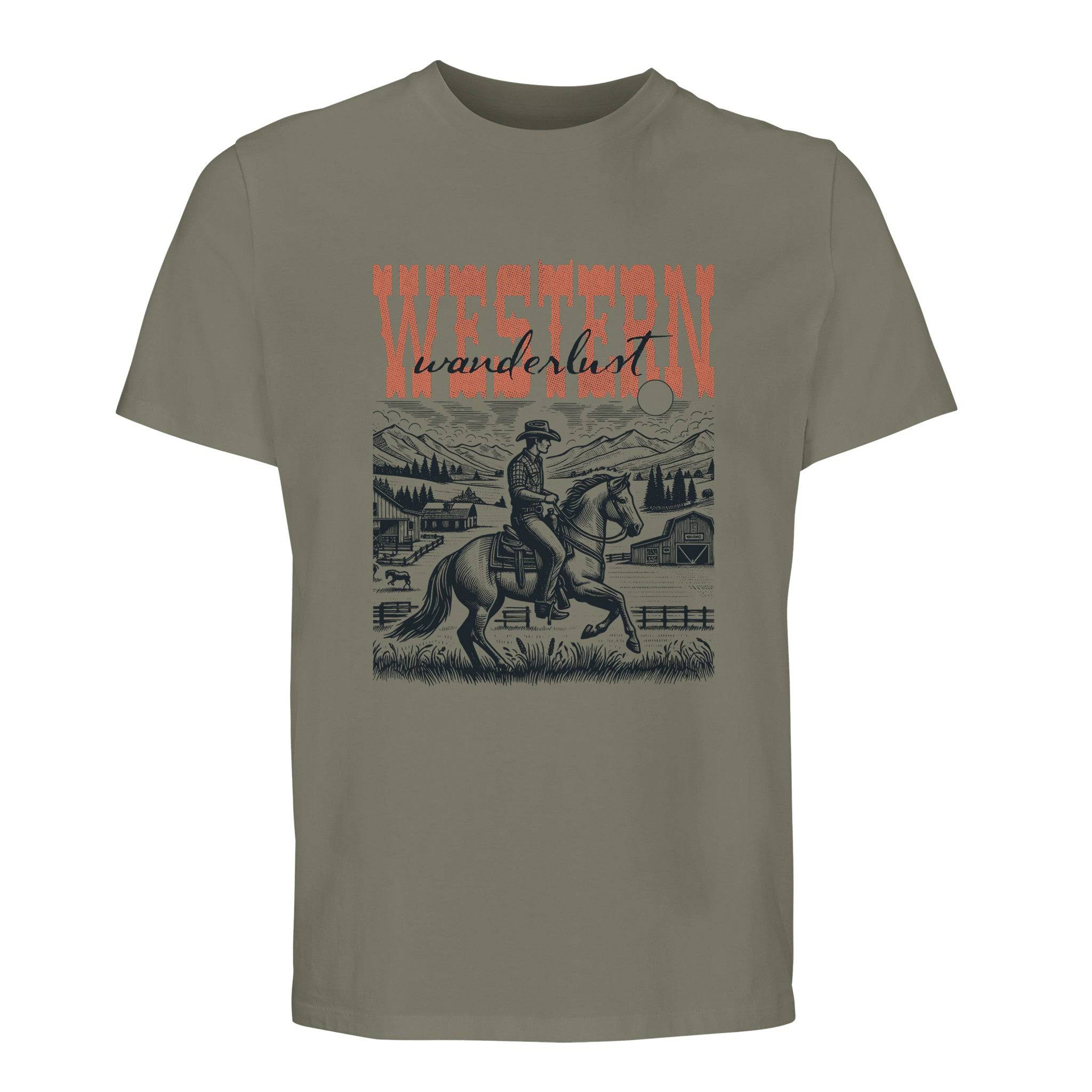 100% Organic Unisex T-shirt/Western-Cowboy