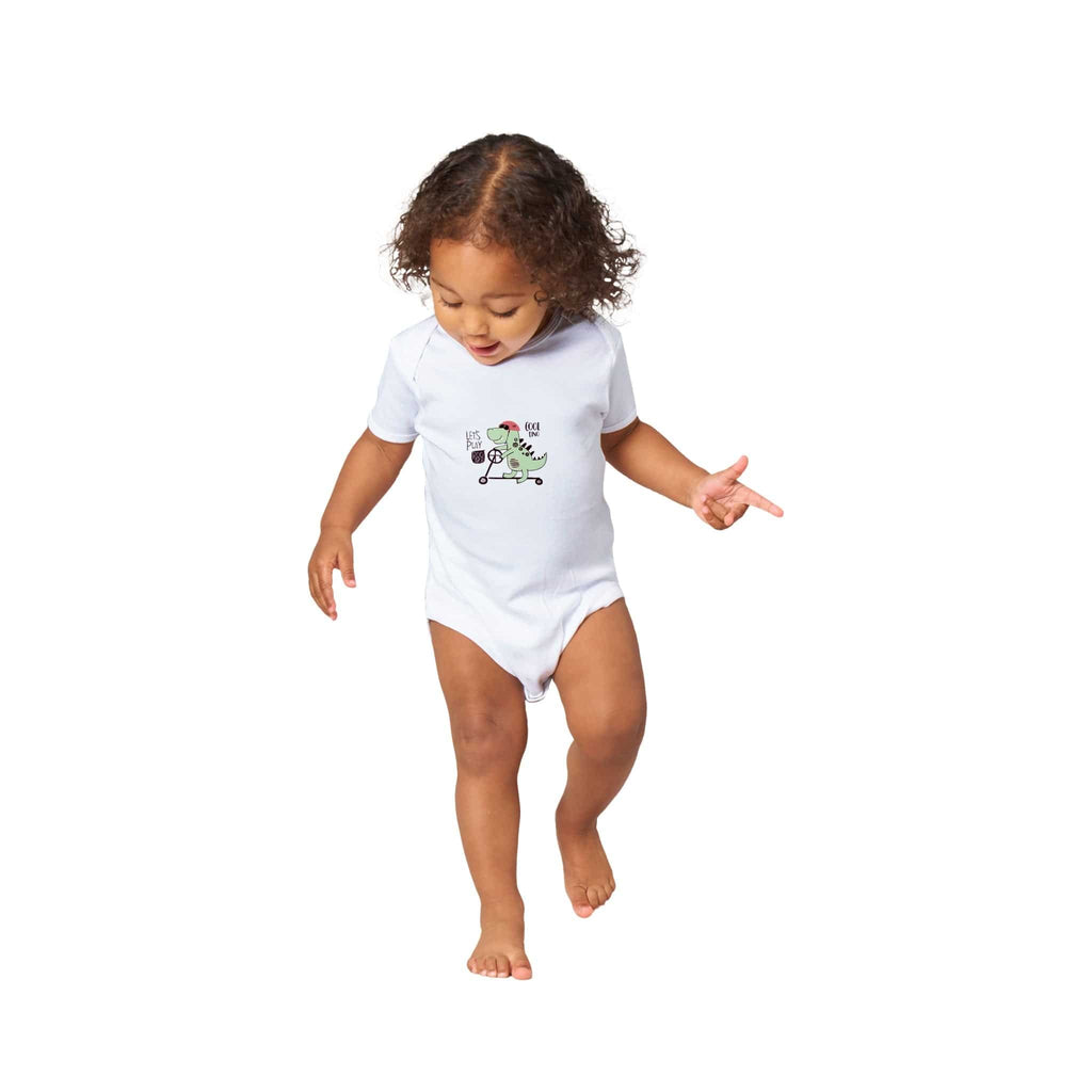 Organic cotton baby bodysuit/Cool-Dino - Classic