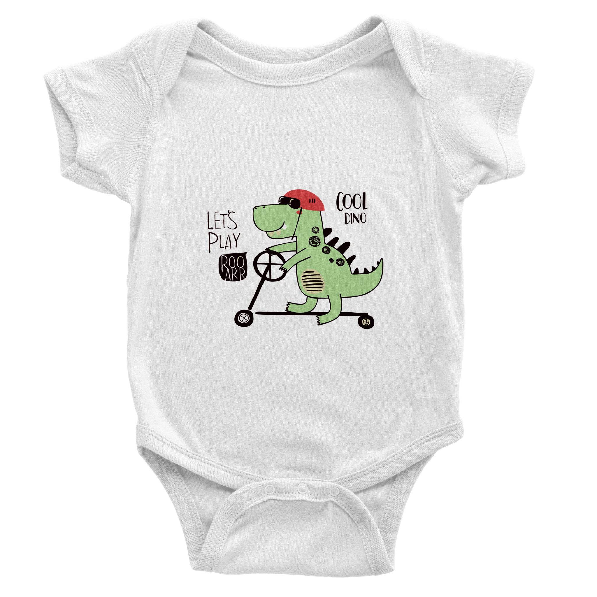 Organic cotton baby bodysuit/Cool-Dino - Classic