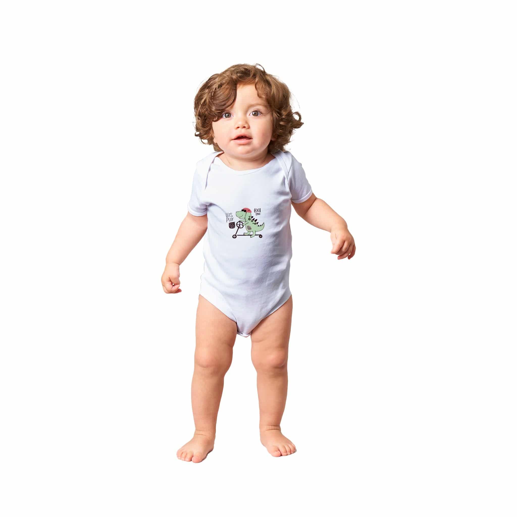 Organic cotton baby bodysuit/Cool-Dino - Classic