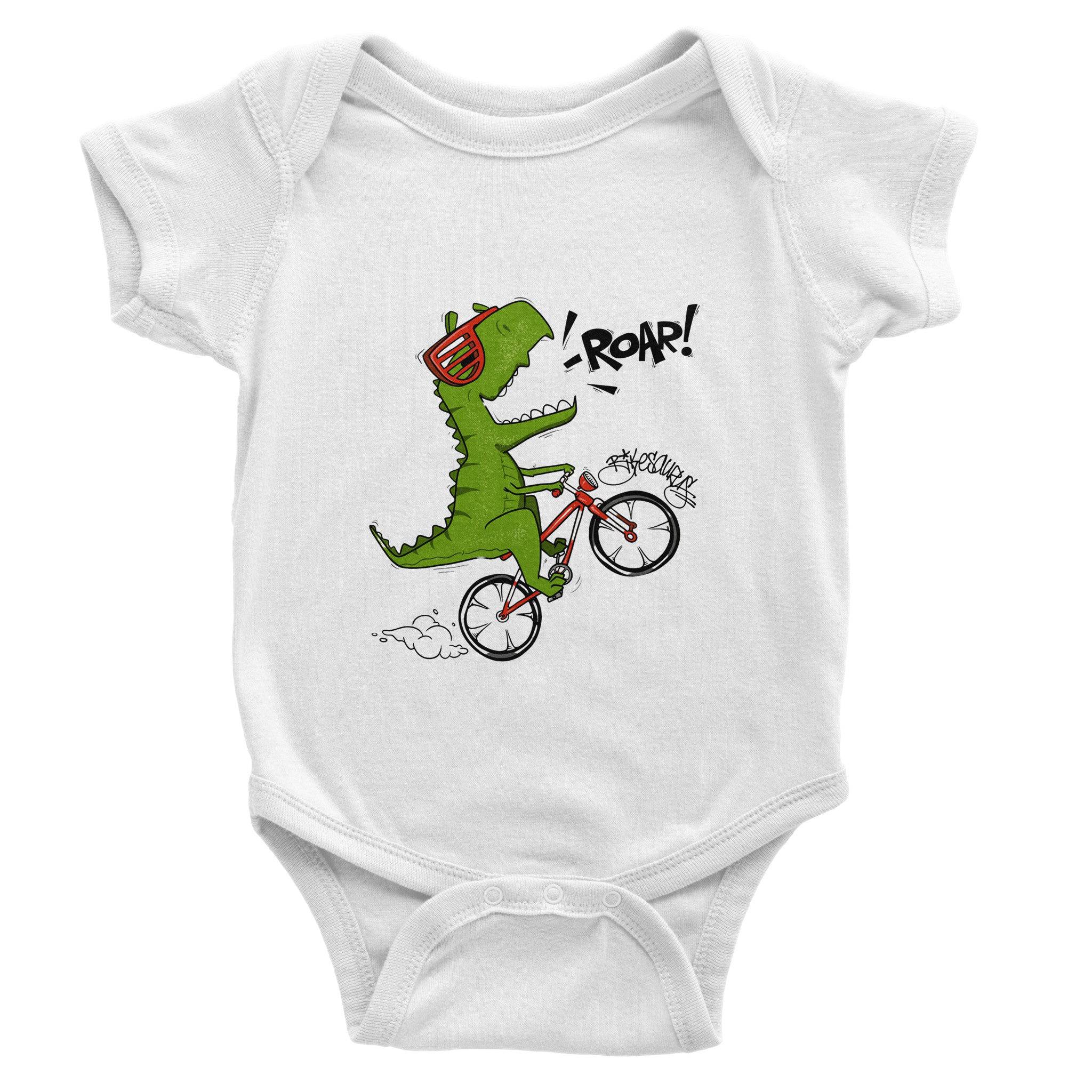 Organic cotton baby bodysuit/Dino-Roar - Classic
