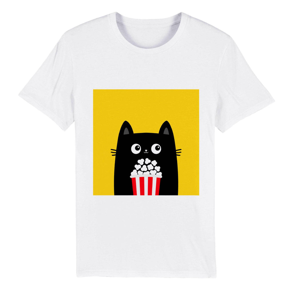 100% Organic Unisex T-shirt/Cat-PopCorn