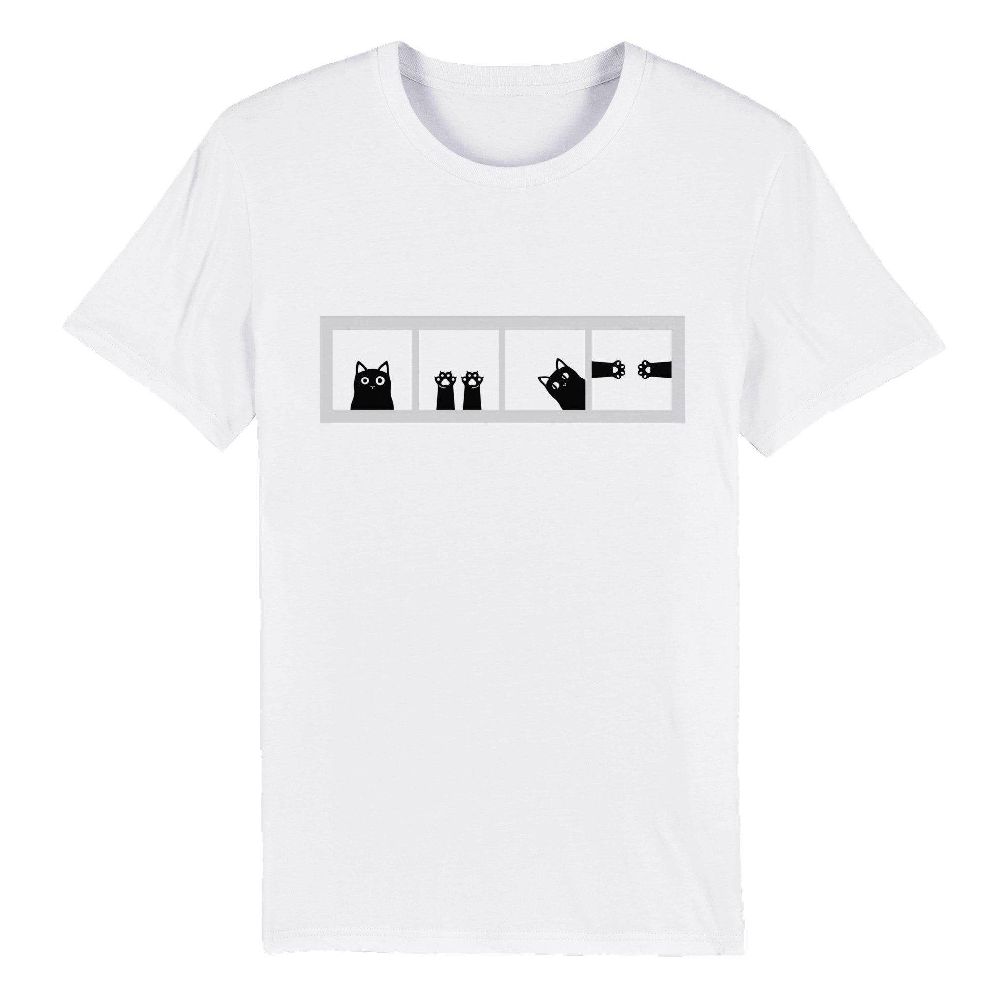 100% Organic Unisex T-shirt/Cat-Windows
