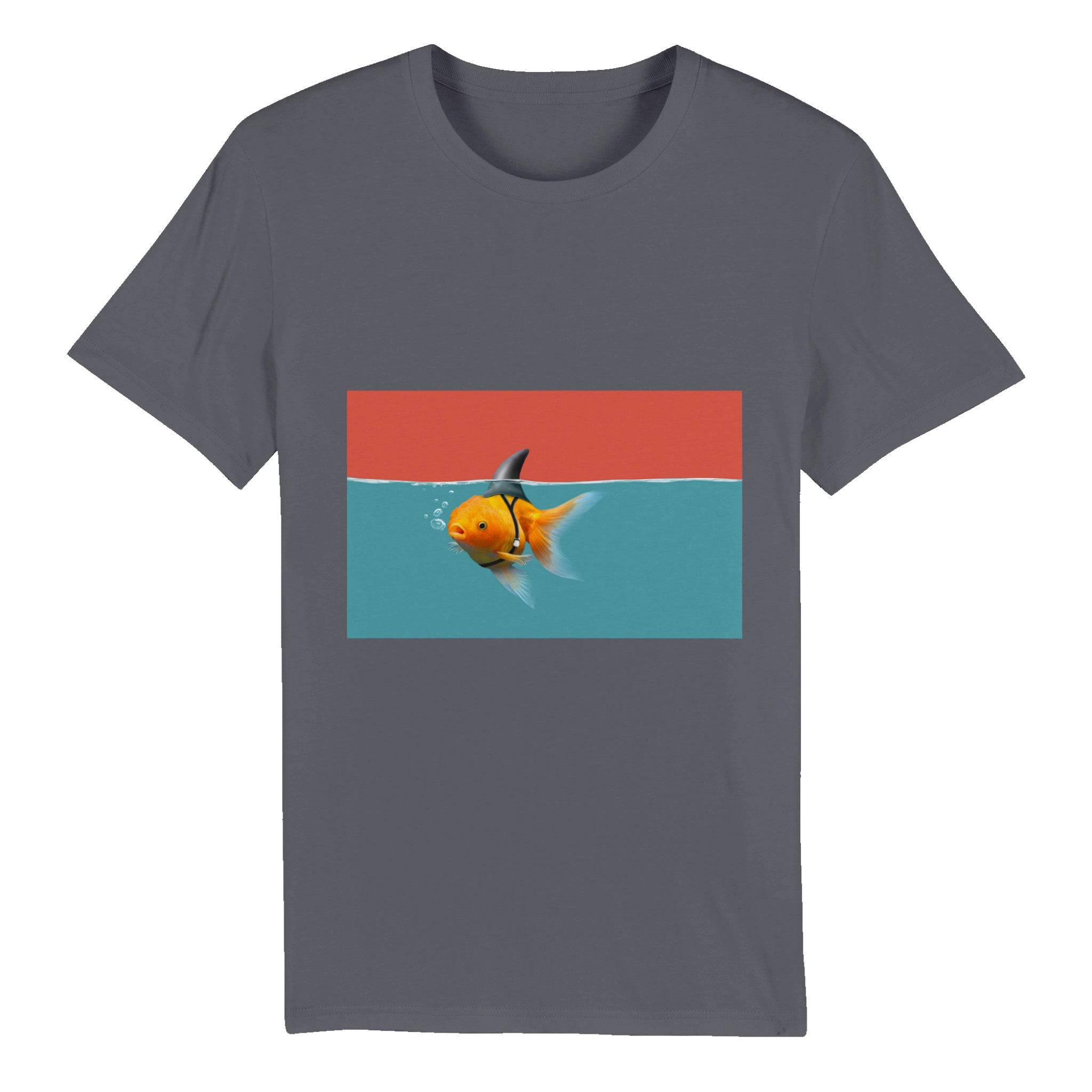100% Organic Unisex T-shirt/Fish-Shark