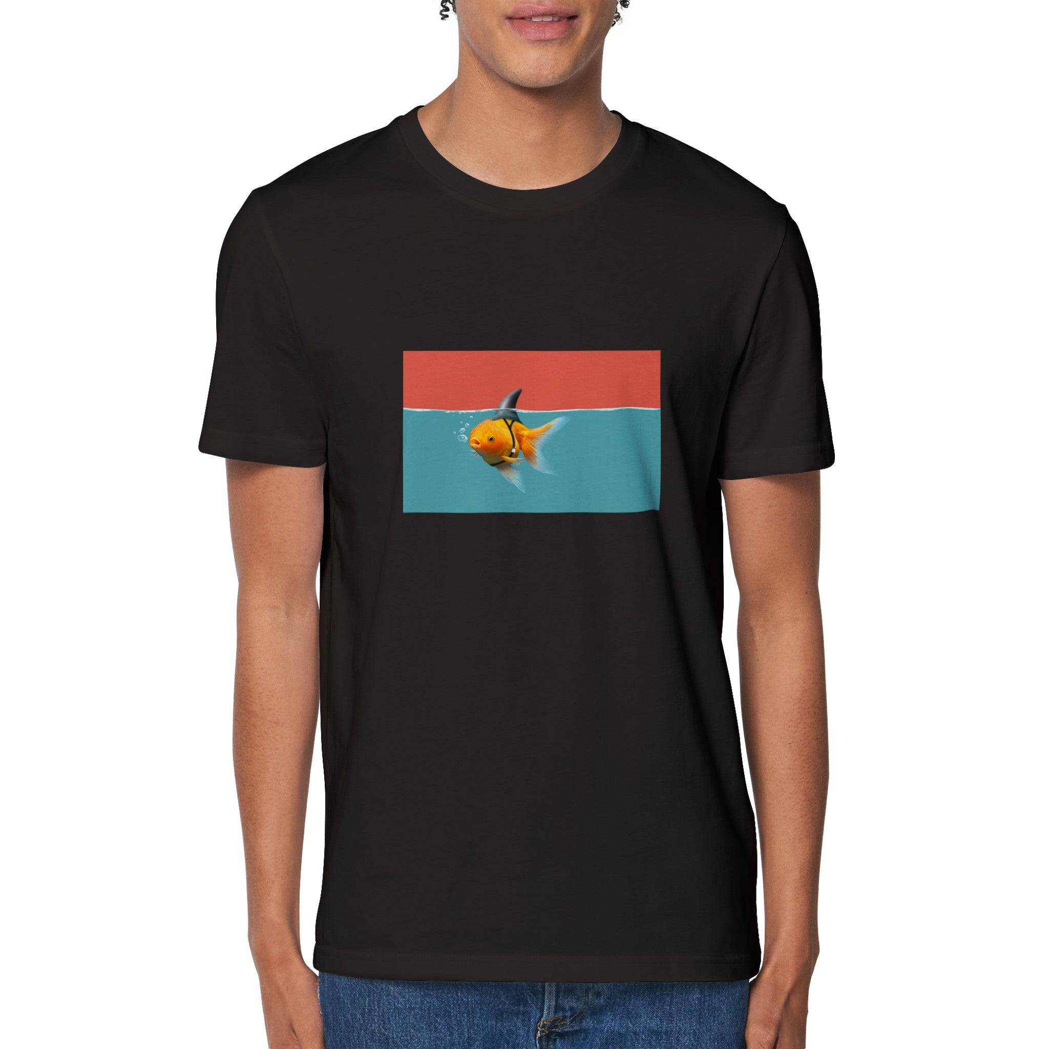100% Organic Unisex T-shirt/Fish-Shark
