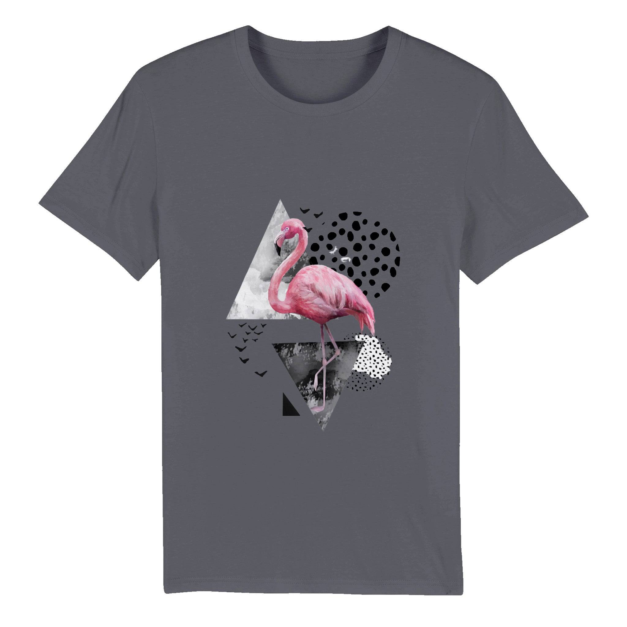 100% Organic Unisex T-shirt/Flamingo-Abstract